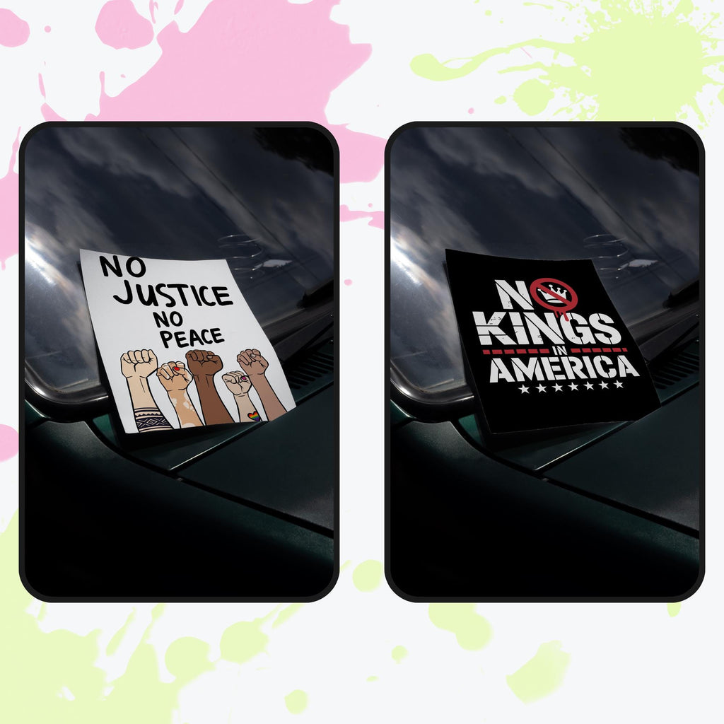Printable Protest Posters Bundle (60+) | Activist Wall Art | Pro-Choice, Anti-Trump, BLM, No Kings Signs | Instant Download Prints 5 Sizes