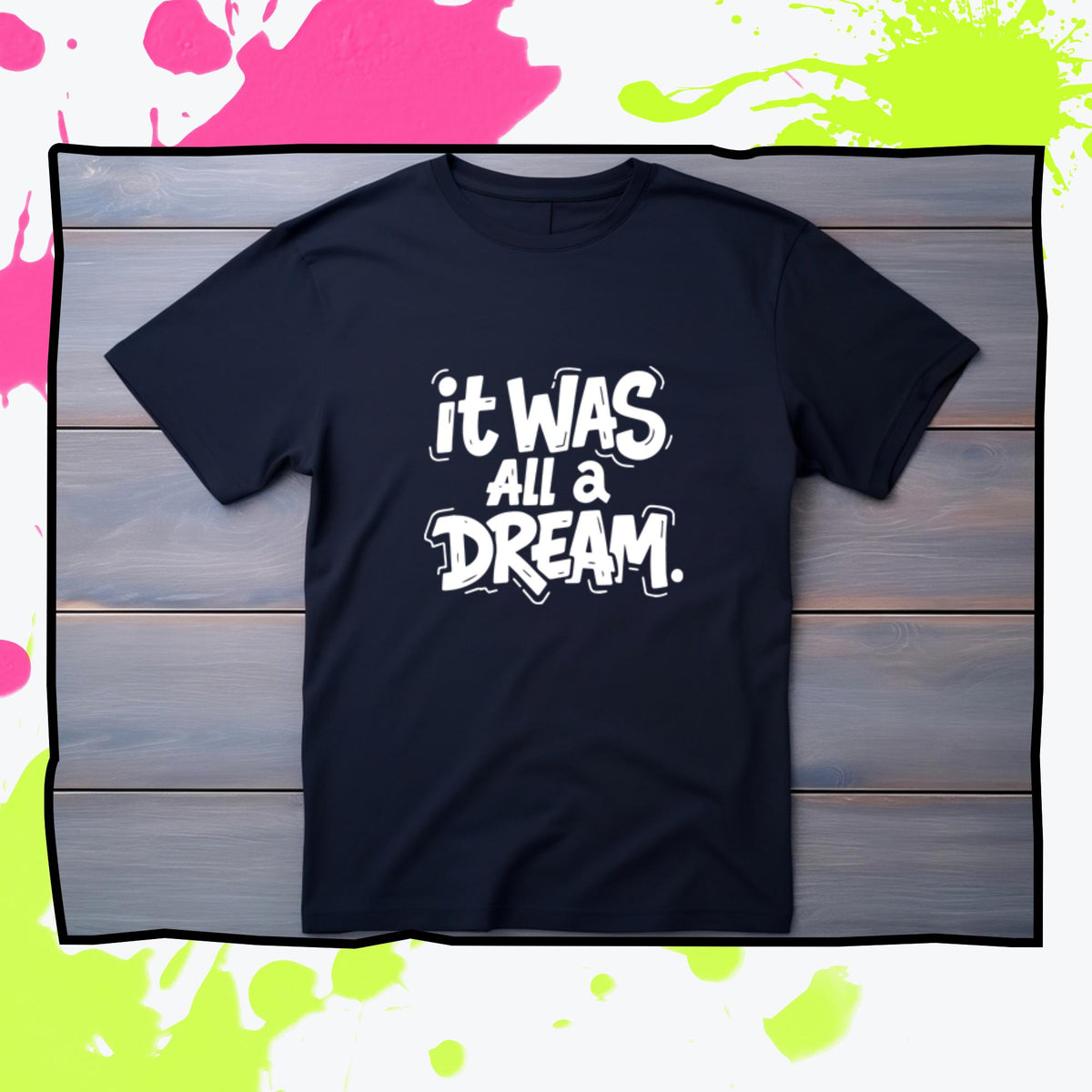 It Was All a Dream Clipart | Biggie Lyrics Quote PNG SVG Illustrator | Minimal Black Typography Art | Hip Hop Aesthetic Digital Download