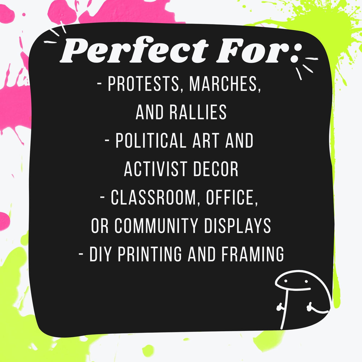 Printable Protest Posters Bundle (60+) | Activist Wall Art | Pro-Choice, Anti-Trump, BLM, No Kings Signs | Instant Download Prints 5 Sizes