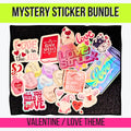 Valentine's Mystery Sticker Pack | Cute Romantic Stickers | Glossy or Holographic | Hearts, Candy, Love, Pastel Aesthetic | Water Resistant