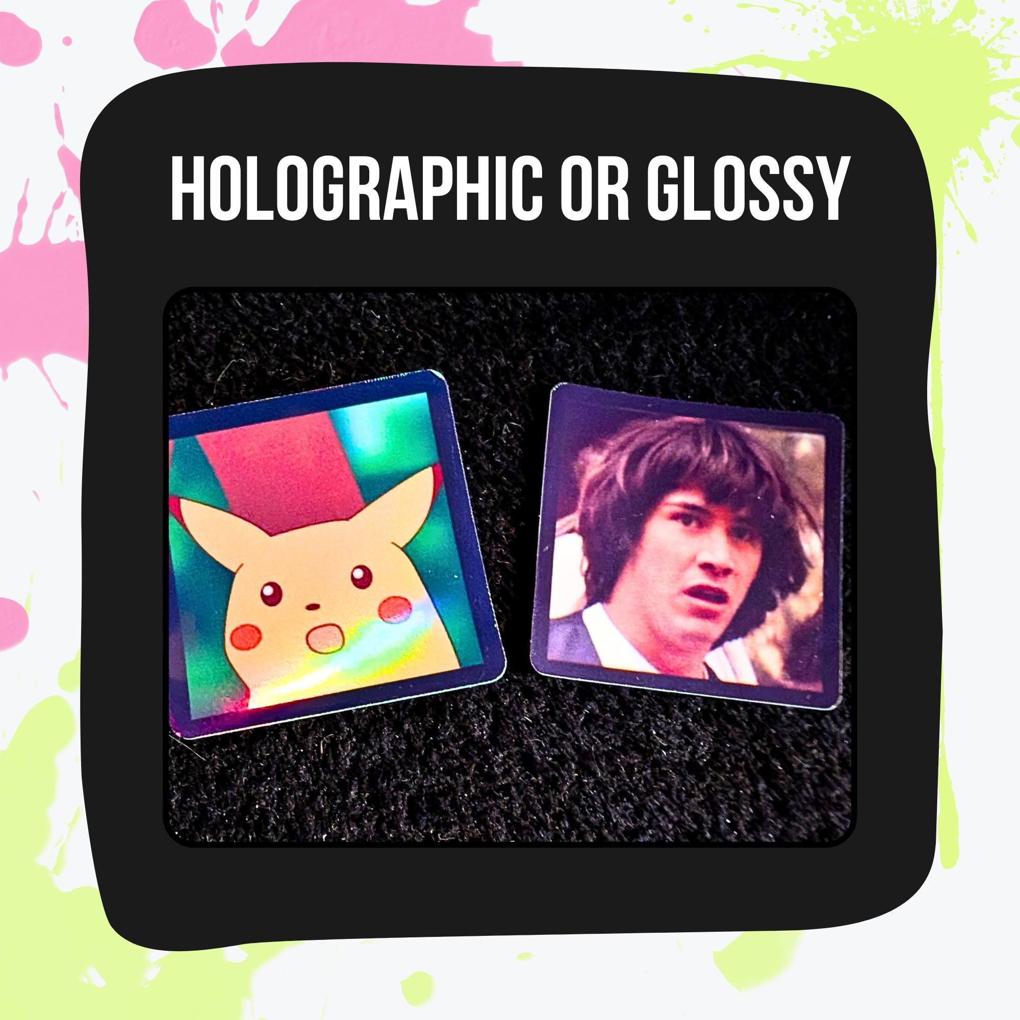 Memes Mystery Sticker Pack | Funny Meme Stickers, Internet Humor, Relatable & Chaotic | Glossy or Holographic | Water Resistant