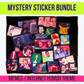 Memes Mystery Sticker Pack | Funny Meme Stickers, Internet Humor, Relatable & Chaotic | Glossy or Holographic | Water Resistant