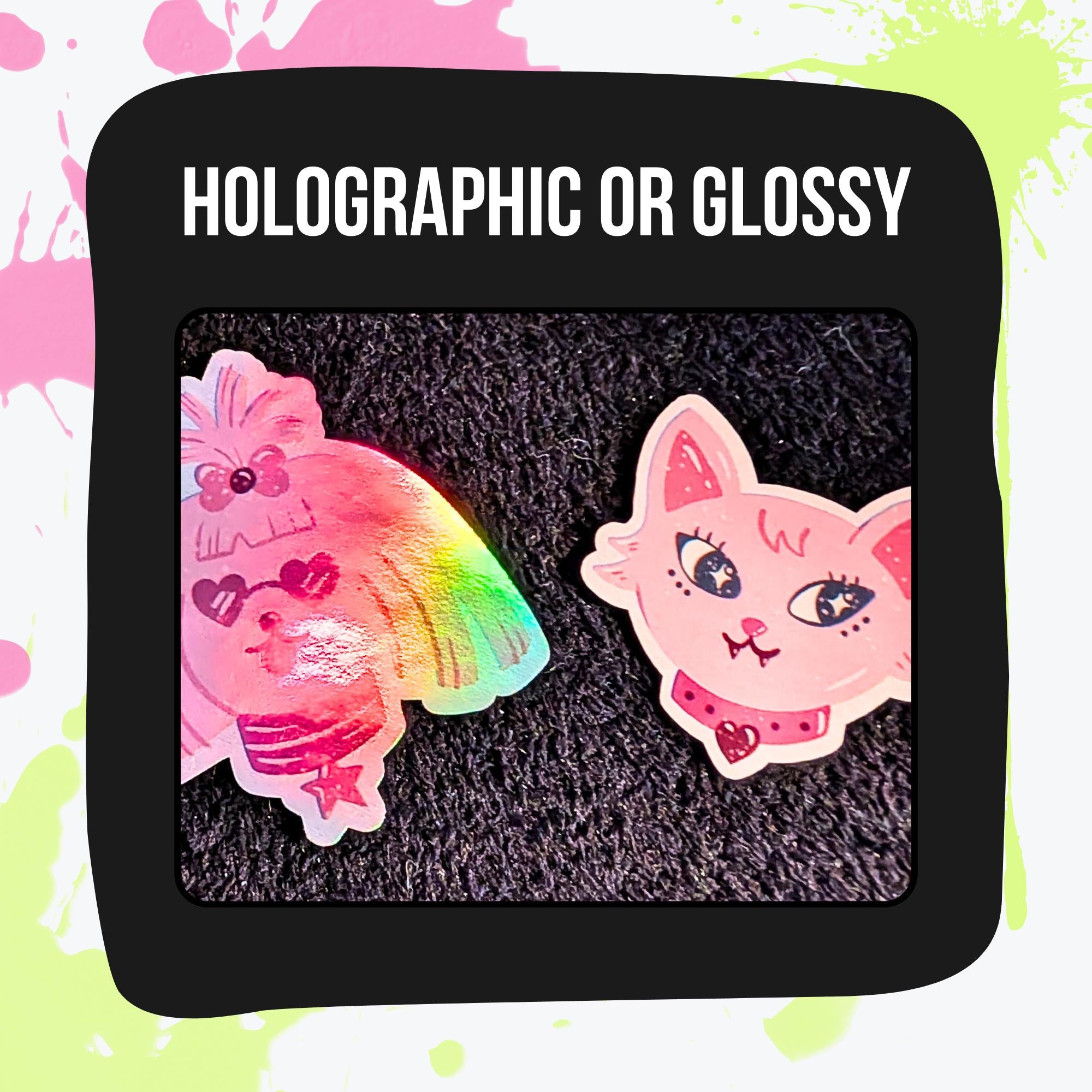 Animal Sticker Mystery Pack | Cats, Dogs, Sea Life, Safari & Jungle, Reptiles or Mixed | Holographic or Glossy | Cute Sticker Grab Bag