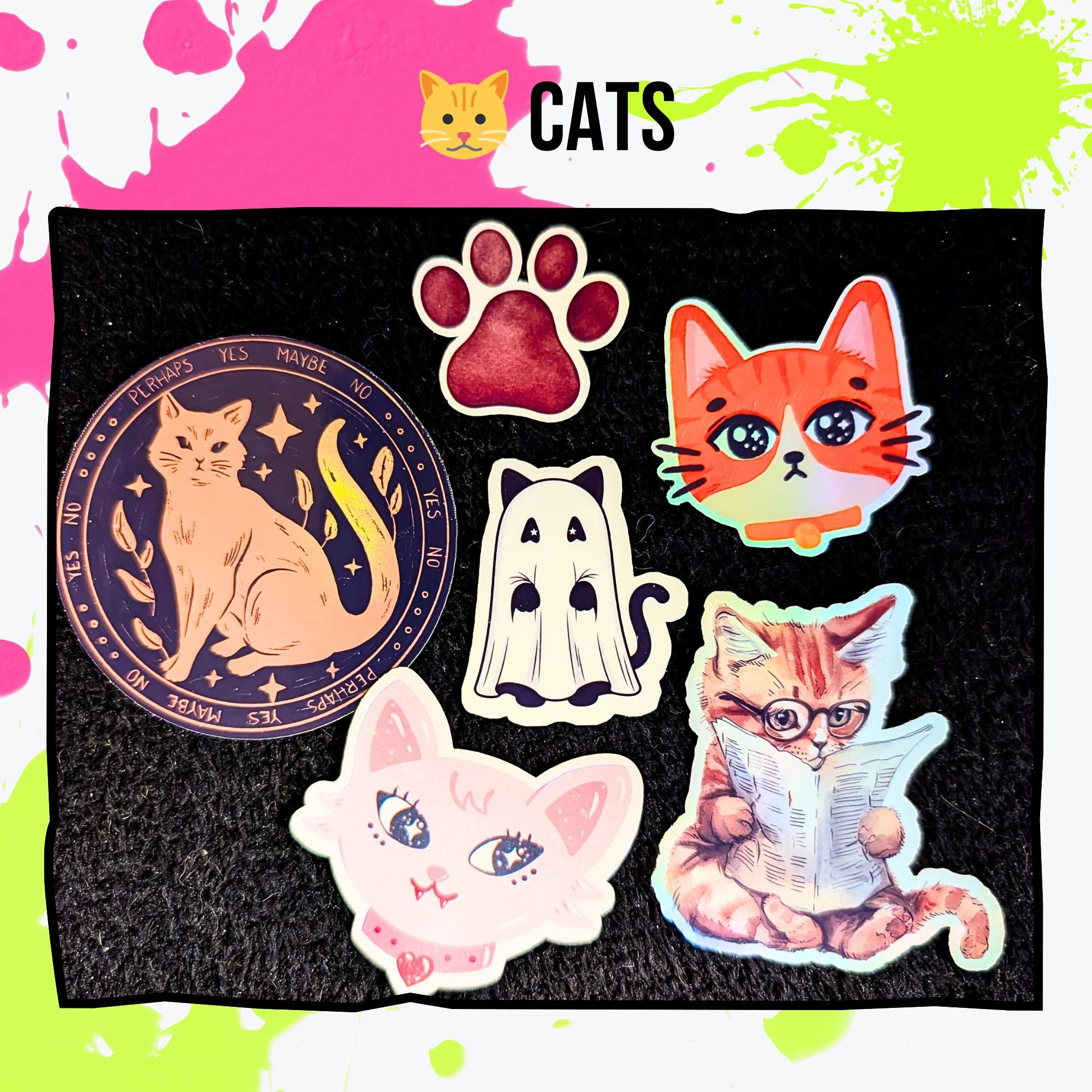 Animal Sticker Mystery Pack | Cats, Dogs, Sea Life, Safari & Jungle, Reptiles or Mixed | Holographic or Glossy | Cute Sticker Grab Bag