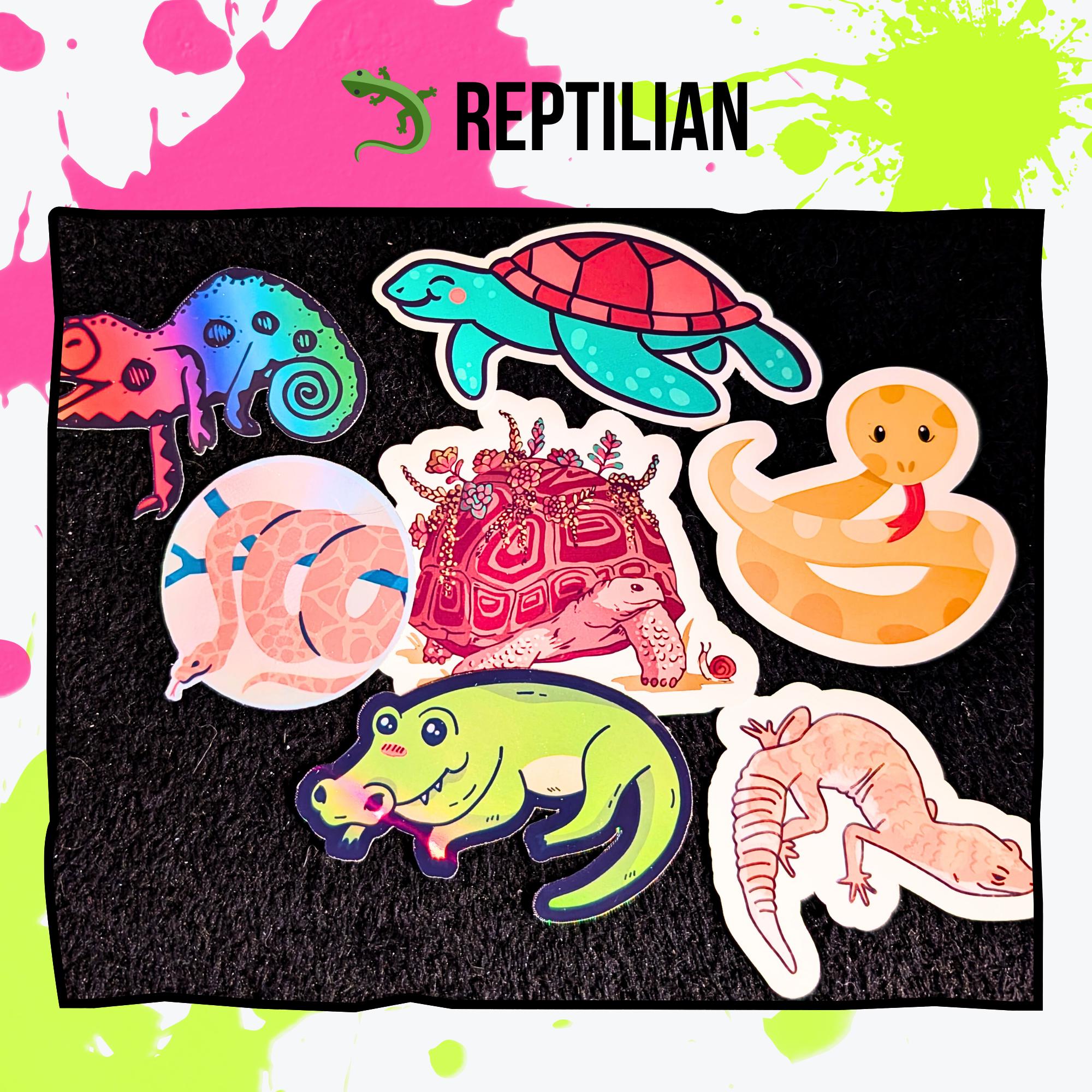 Animal Sticker Mystery Pack | Cats, Dogs, Sea Life, Safari & Jungle, Reptiles or Mixed | Holographic or Glossy | Cute Sticker Grab Bag