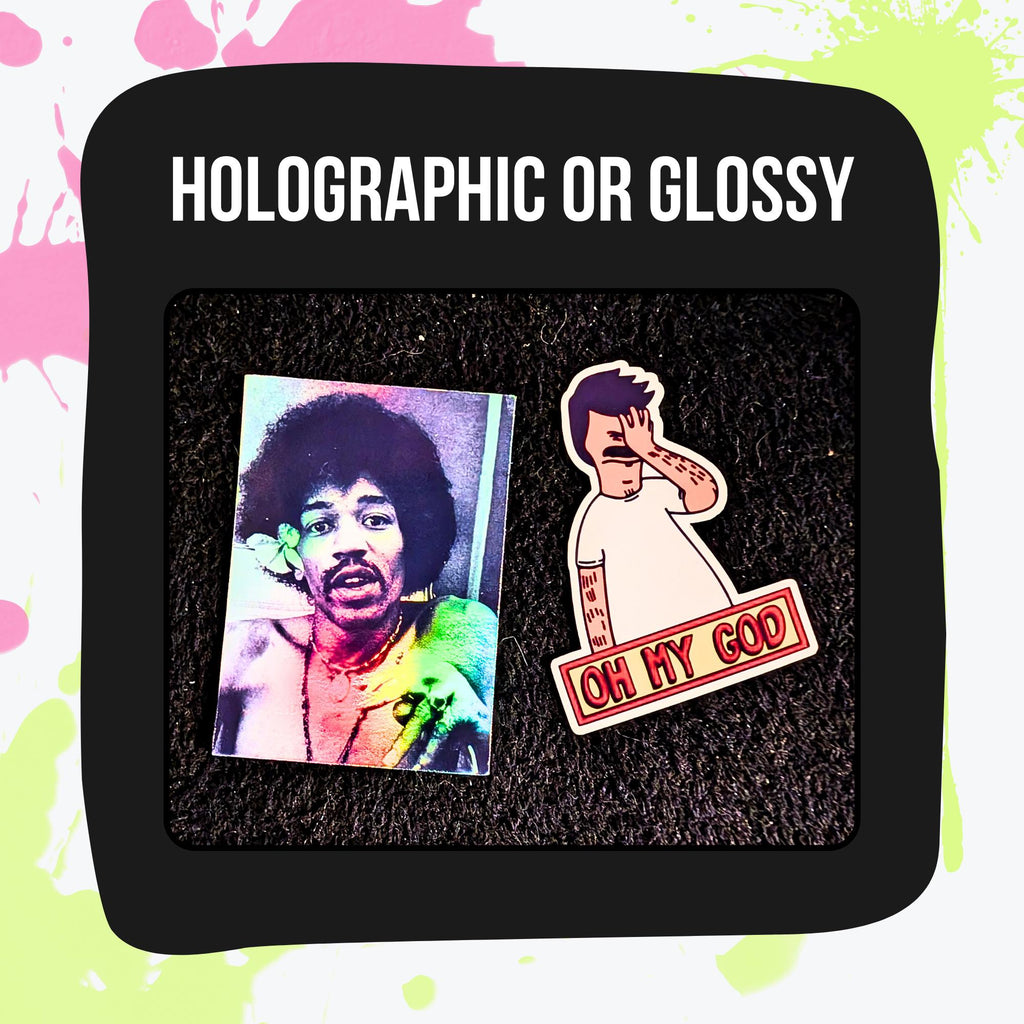 Pop Culture Mystery Sticker Pack | Movies, TV, Music, Gaming, Celebrities | Alt/Emo, Hip-Hop, Country, Pop, Rock | Glossy or Holo Stickers