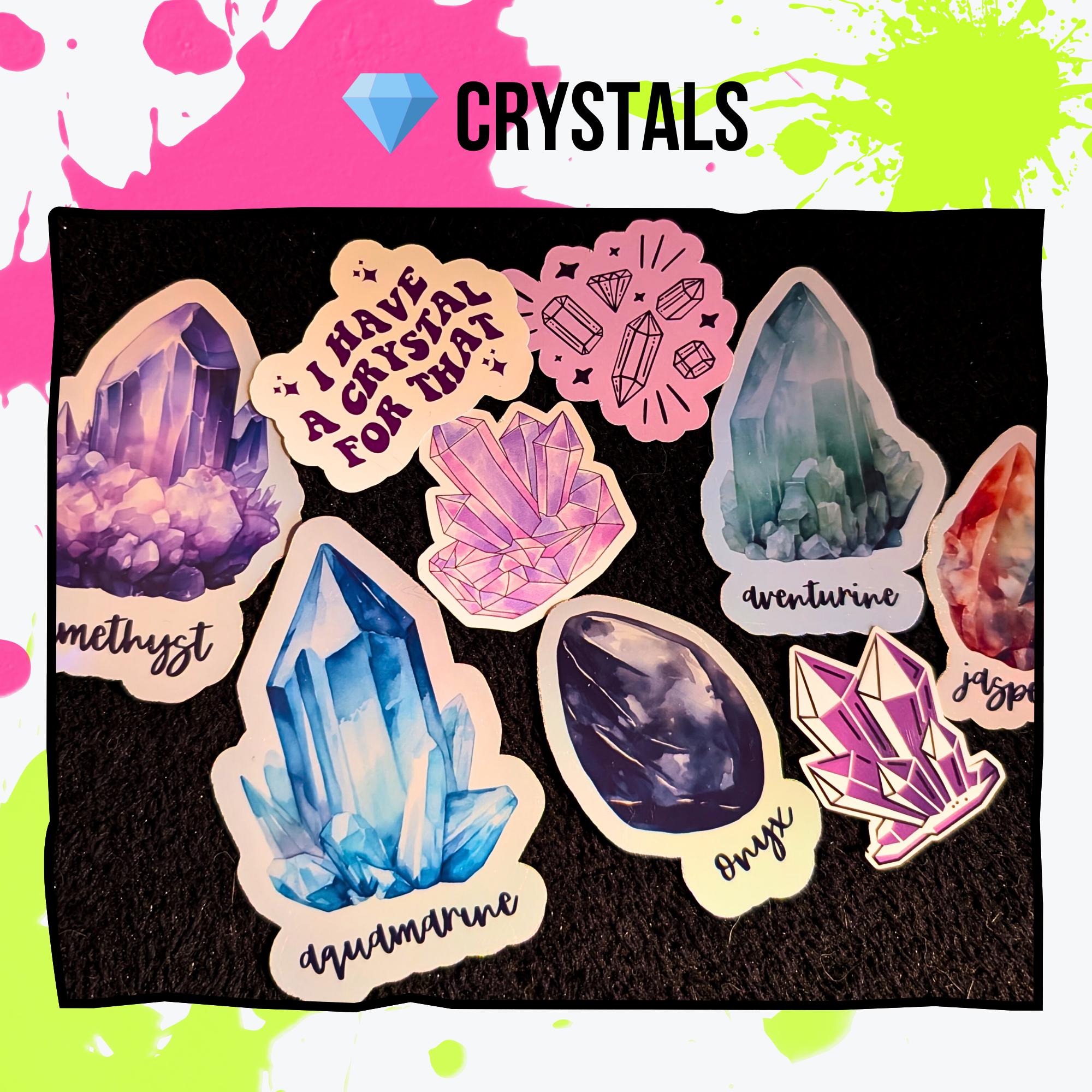 Witchy Vibes Mystery Sticker Pack | Astrology, Crystals, Tarot, Witchcore Aesthetic | Glossy or Holographic | Spiritual & Occult Stickers