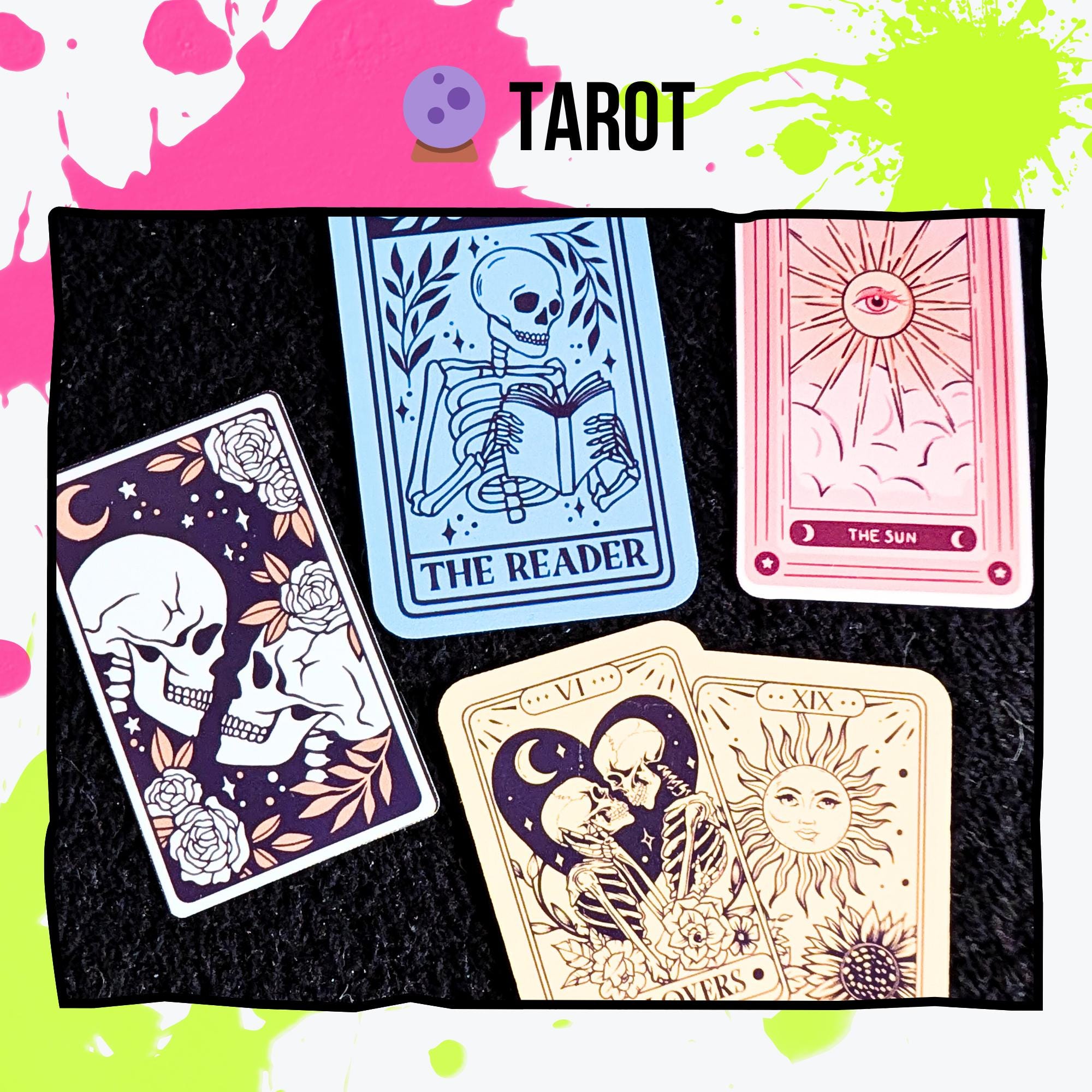Witchy Vibes Mystery Sticker Pack | Astrology, Crystals, Tarot, Witchcore Aesthetic | Glossy or Holographic | Spiritual & Occult Stickers