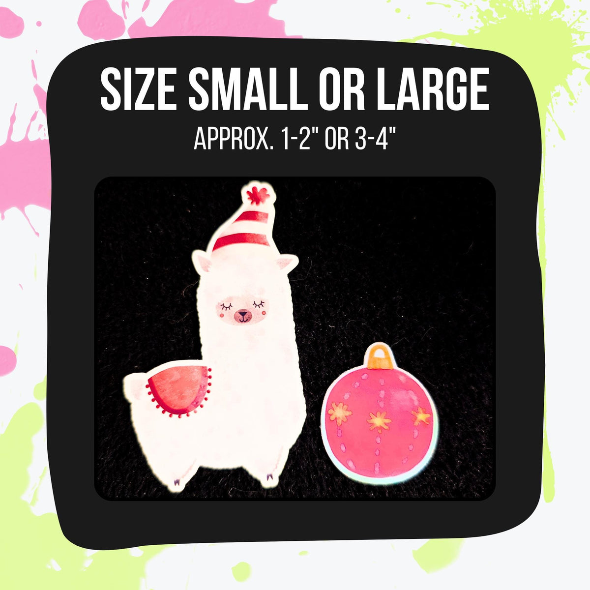 Christmas Mystery Sticker Pack | Holiday Stickers, Winter, Cozy, Festive | Glossy or Holographic | Seasonal Sticker Grab Bag