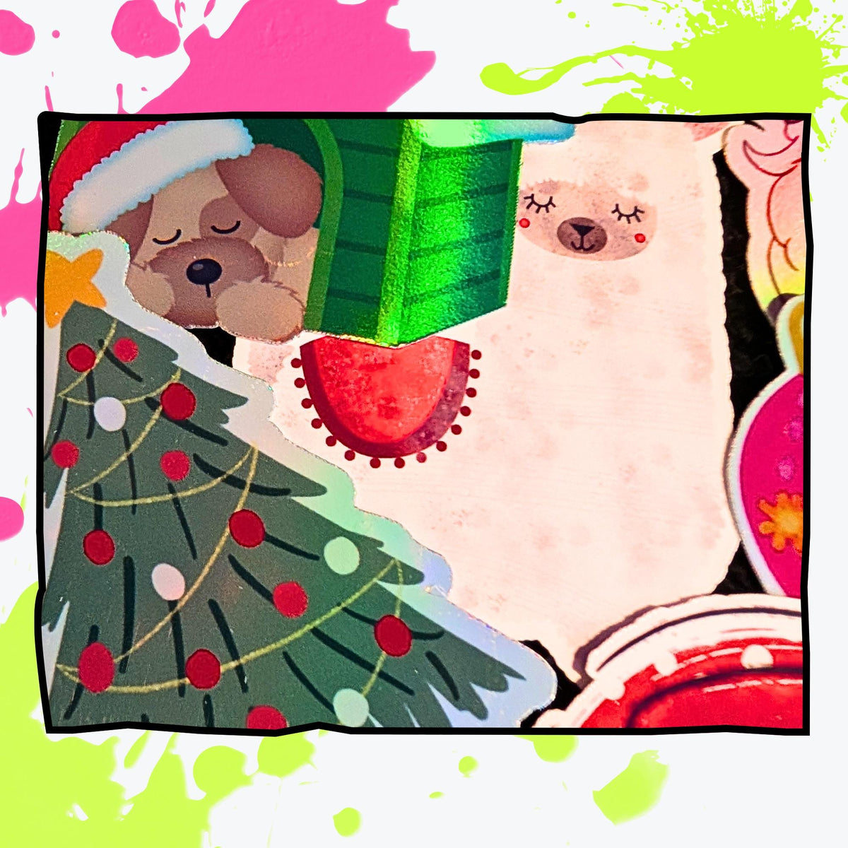 Christmas Mystery Sticker Pack | Holiday Stickers, Winter, Cozy, Festive | Glossy or Holographic | Seasonal Sticker Grab Bag