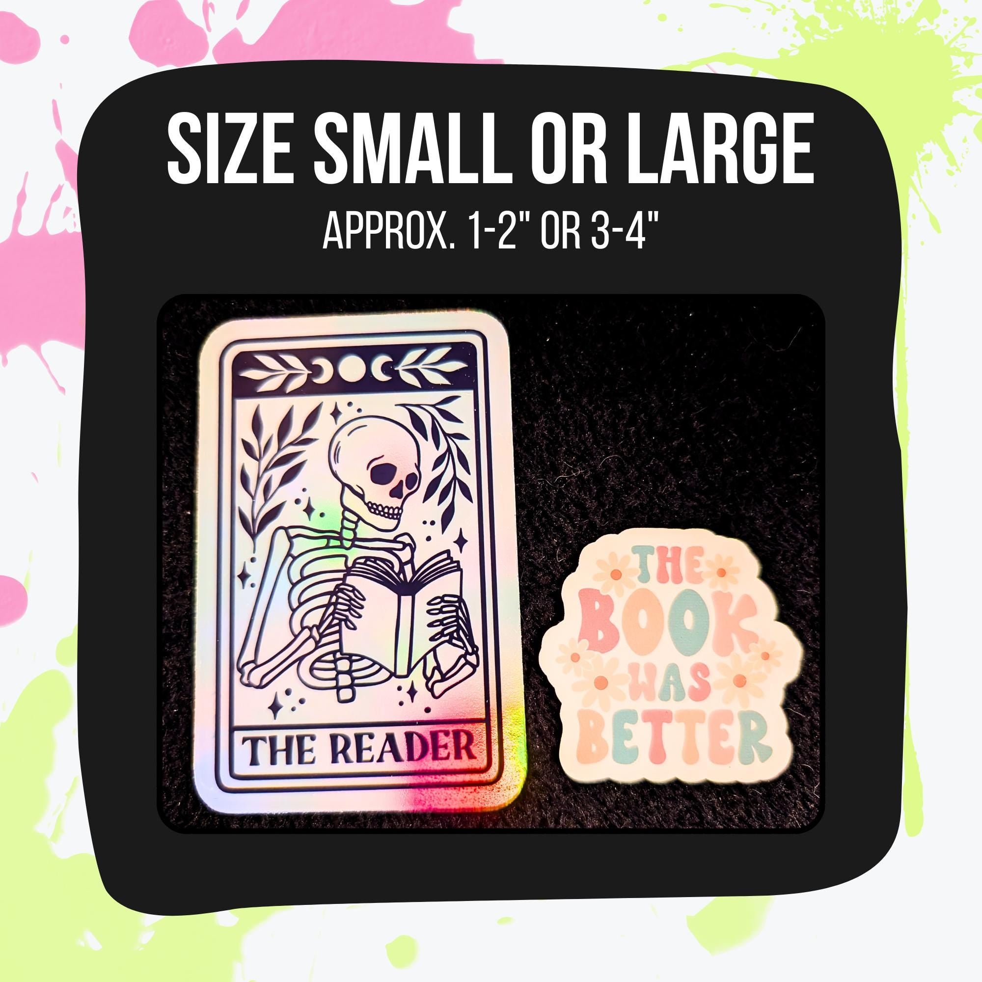 Literary Mystery Sticker Pack | Book Lover Stickers | Authors, Quotes, Cozy Library Aesthetic | Glossy or Holographic | Water Resistant