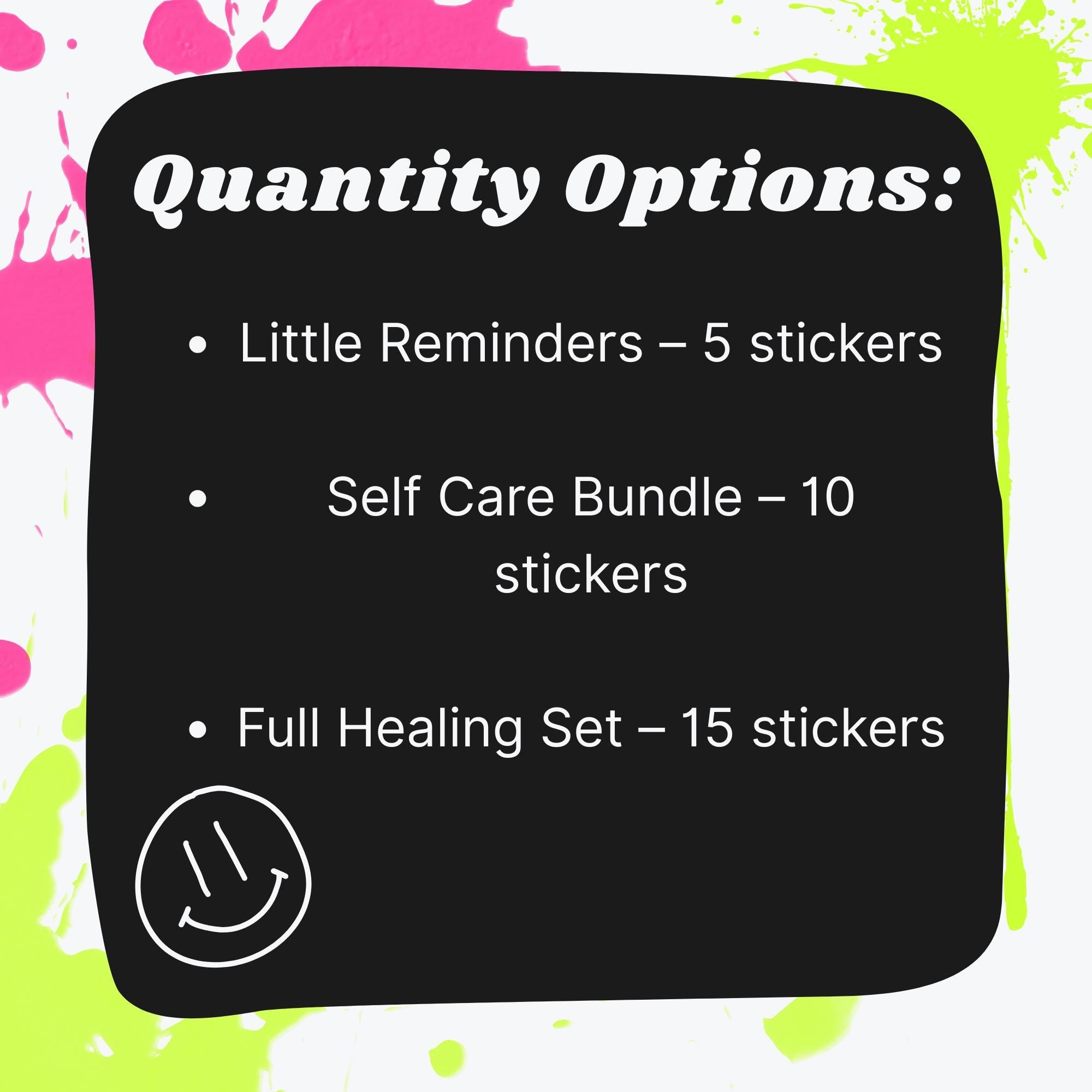 Mental Health Mystery Sticker Pack | Positive Affirmations, Self Care, Anxiety Support, Gentle Reminders | Glossy or Holo | Water Resistant