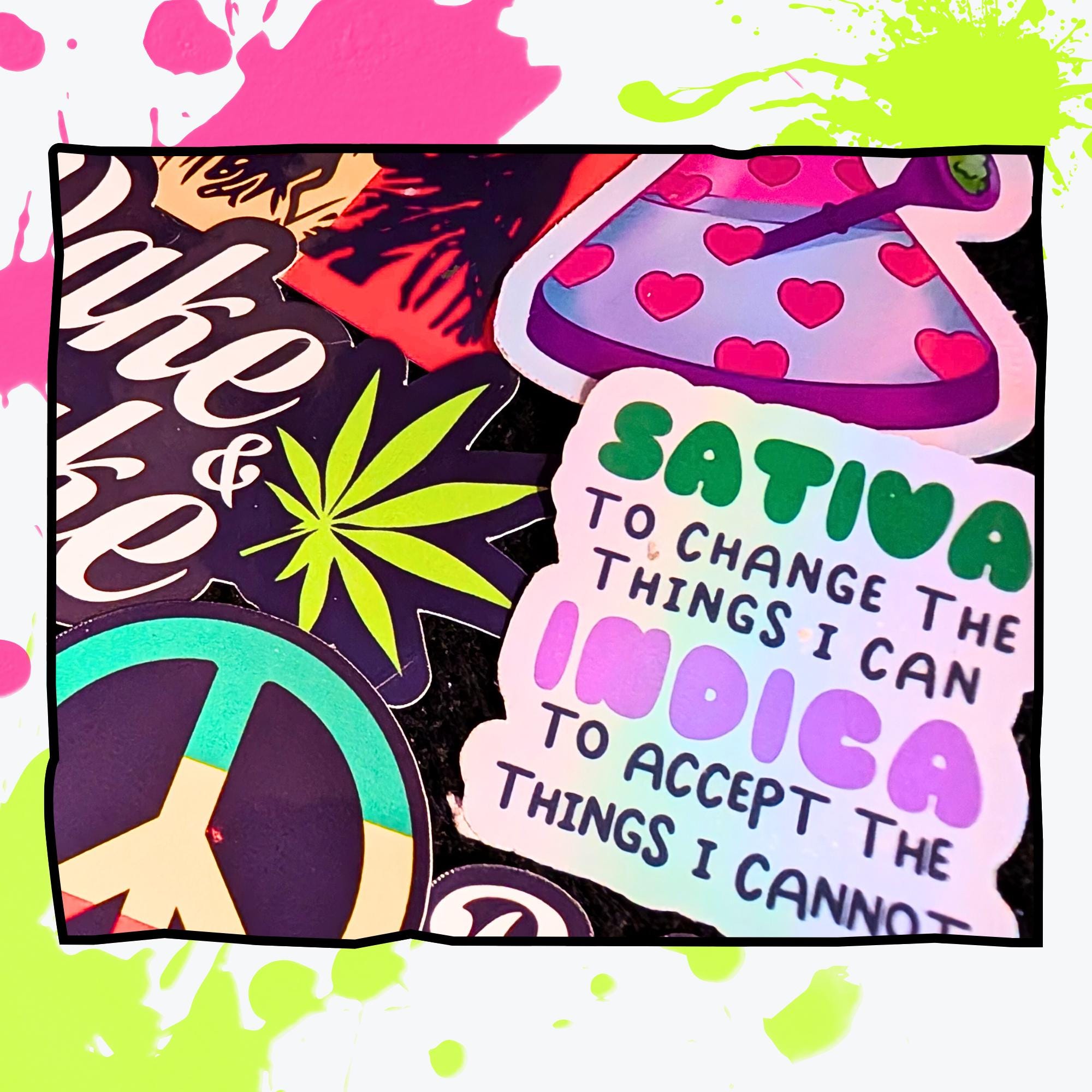 420 / Stoner Mystery Sticker Pack | Chill Vibes, Funny Weed Humor, Cannabis Aesthetic | Glossy or Holographic | Water Resistant