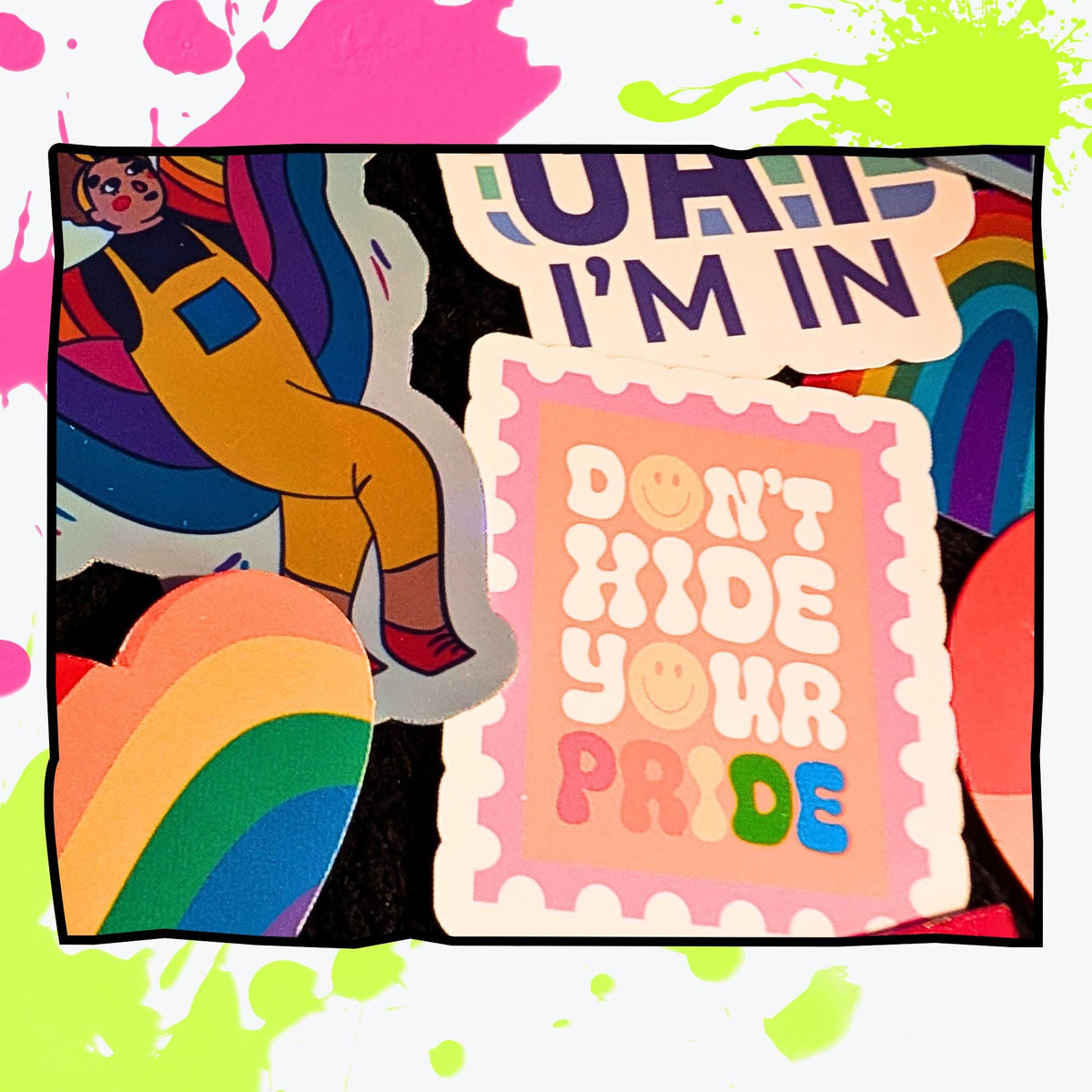 Pride LGBTQIA+ Mystery Sticker Pack | Queer & Trans Pride, Affirmations, Flags and Cute Rainbow Aesthetic | Glossy or Holographic