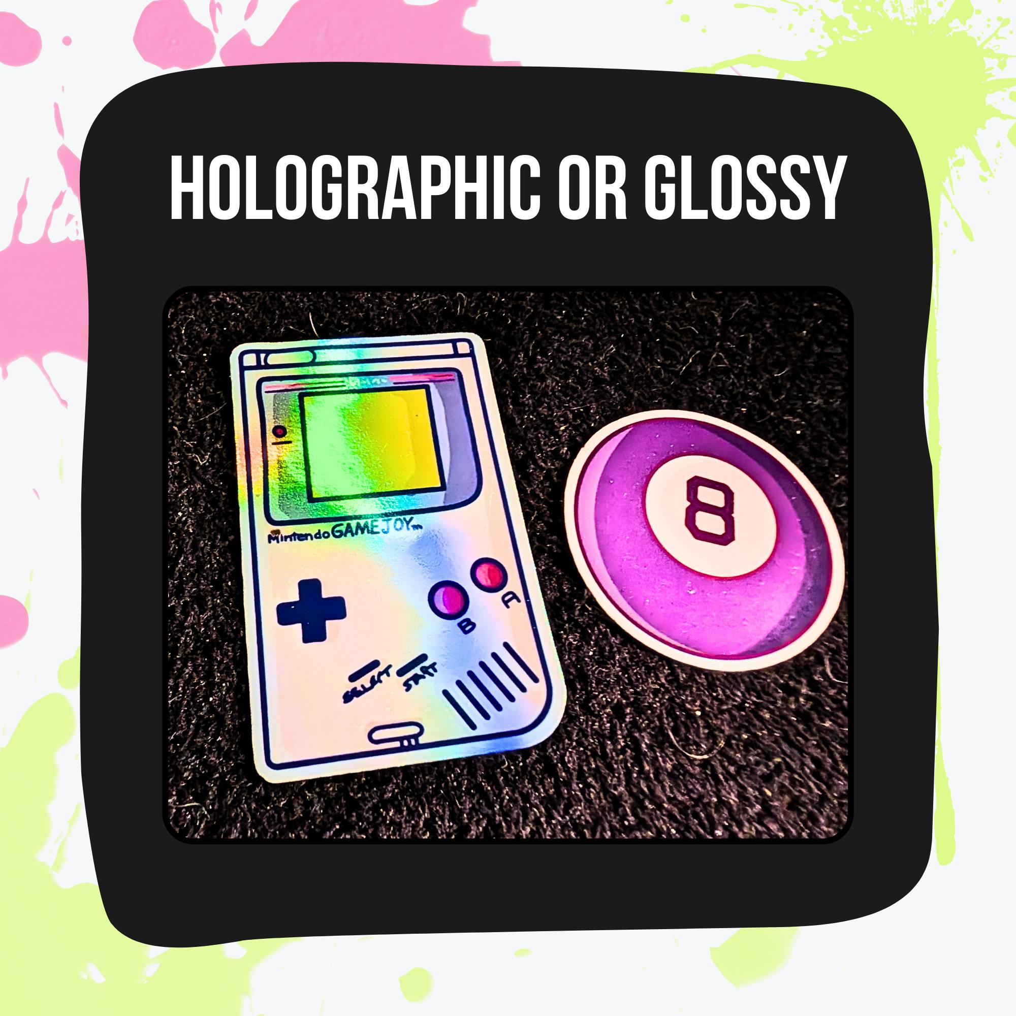 Nostalgia Sticker Mystery Pack | 70s Throwback, 80s Vibes, 90s Kid, Y2K Aesthetic | Holographic or Glossy | Retro Stickers | Water Resistant