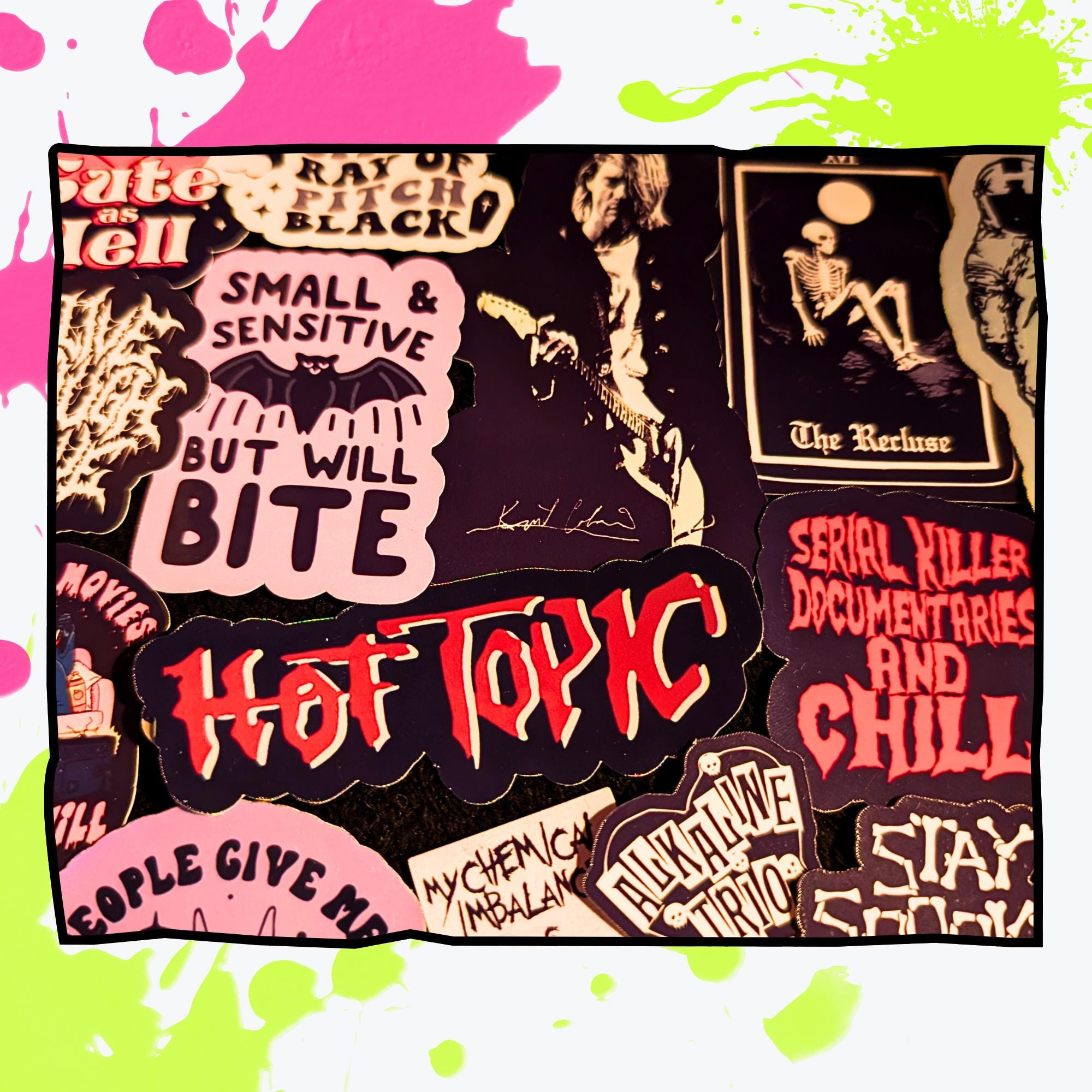 Spooky & Alt Mystery Sticker Pack | Elder Emo, Witchy Occult, True Crime, Grunge, Spooky Season | Holographic or Glossy | Aesthetic Stickers