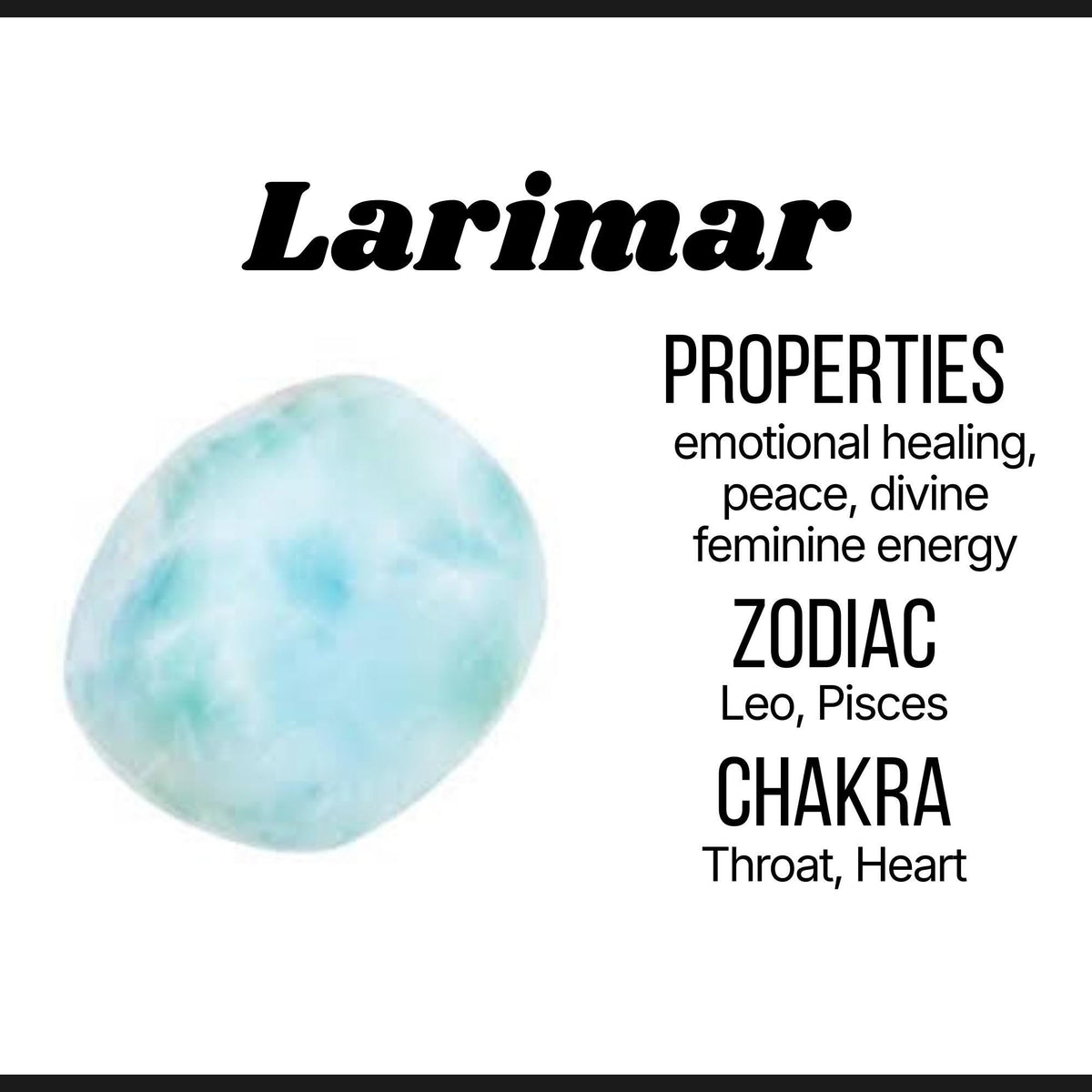 Larimar Ring | Adjustable Stainless Steel Ring | Caribbean Blue Crystal Jewelry | Calming & Soothing Stone | Gift for Her