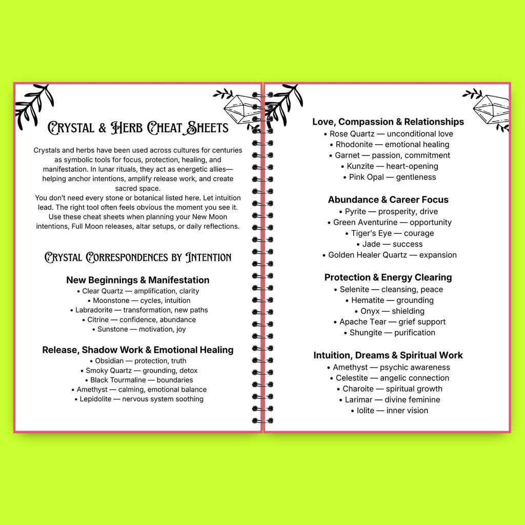 2026-2027 Lunar Ritual Planner | Moon Phase Tracker Printable | Witchy Journal PDF | New & Full Moon Guide | Astrology Planner