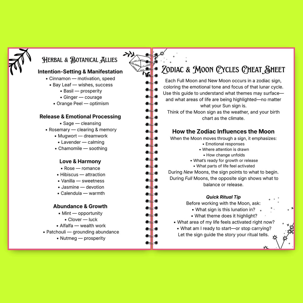 2026-2027 Lunar Ritual Planner | Moon Phase Tracker Printable | Witchy Journal PDF | New & Full Moon Guide | Astrology Planner