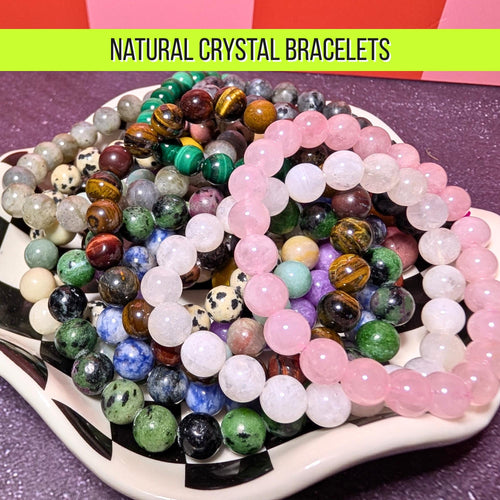 100% Natural Crystal Bracelets | 13 Healing Stone Options | High Quality Gemstone Jewelry | Metaphysical & Spiritual Gift