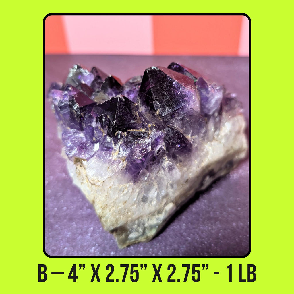 Large Raw Amethyst Cluster | Natural Healing Crystal • Protection • Calm Energy | Choose Your Piece