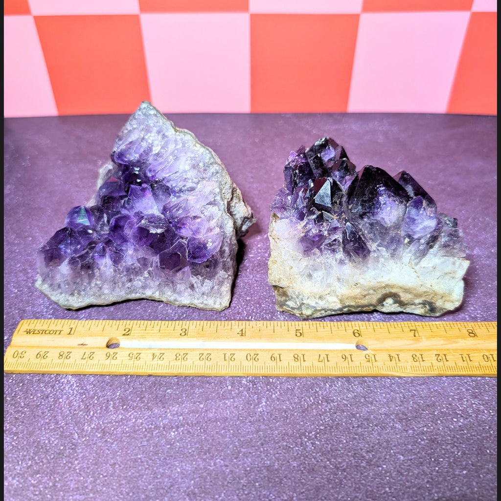 Large Raw Amethyst Cluster | Natural Healing Crystal • Protection • Calm Energy | Choose Your Piece