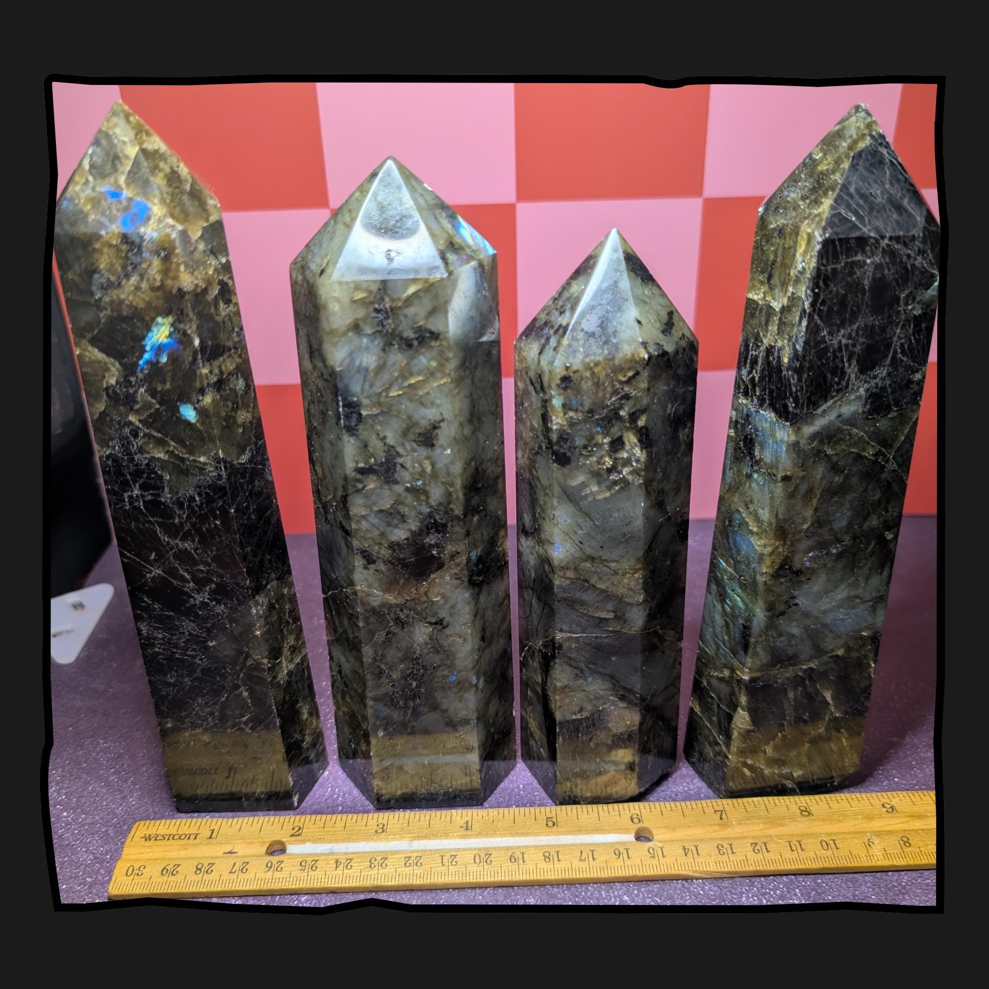 Large Labradorite Tower | Polished Crystal Point • Protection • Intuition | Choose Your Piece