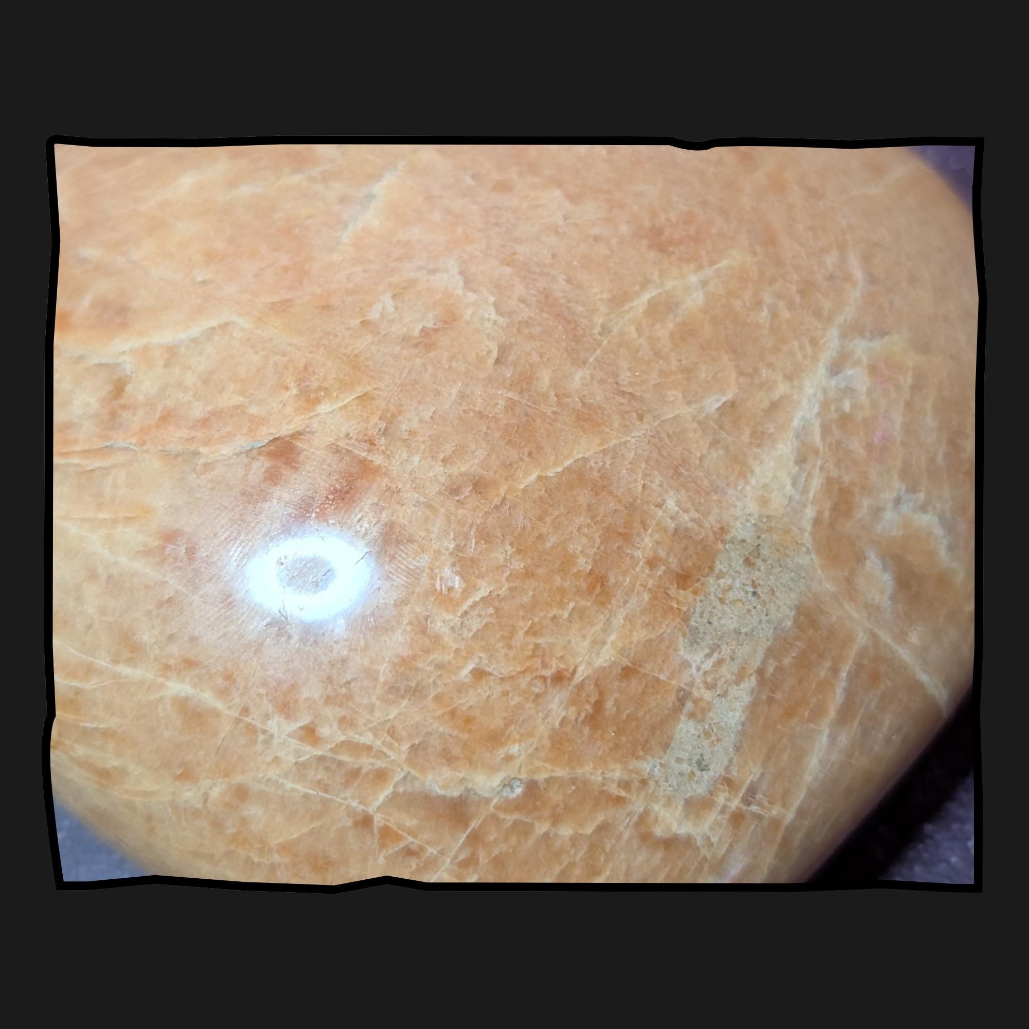 Large Peach Moonstone Heart | Emotional Healing Crystal • Divine Feminine • Love & Calm Energy