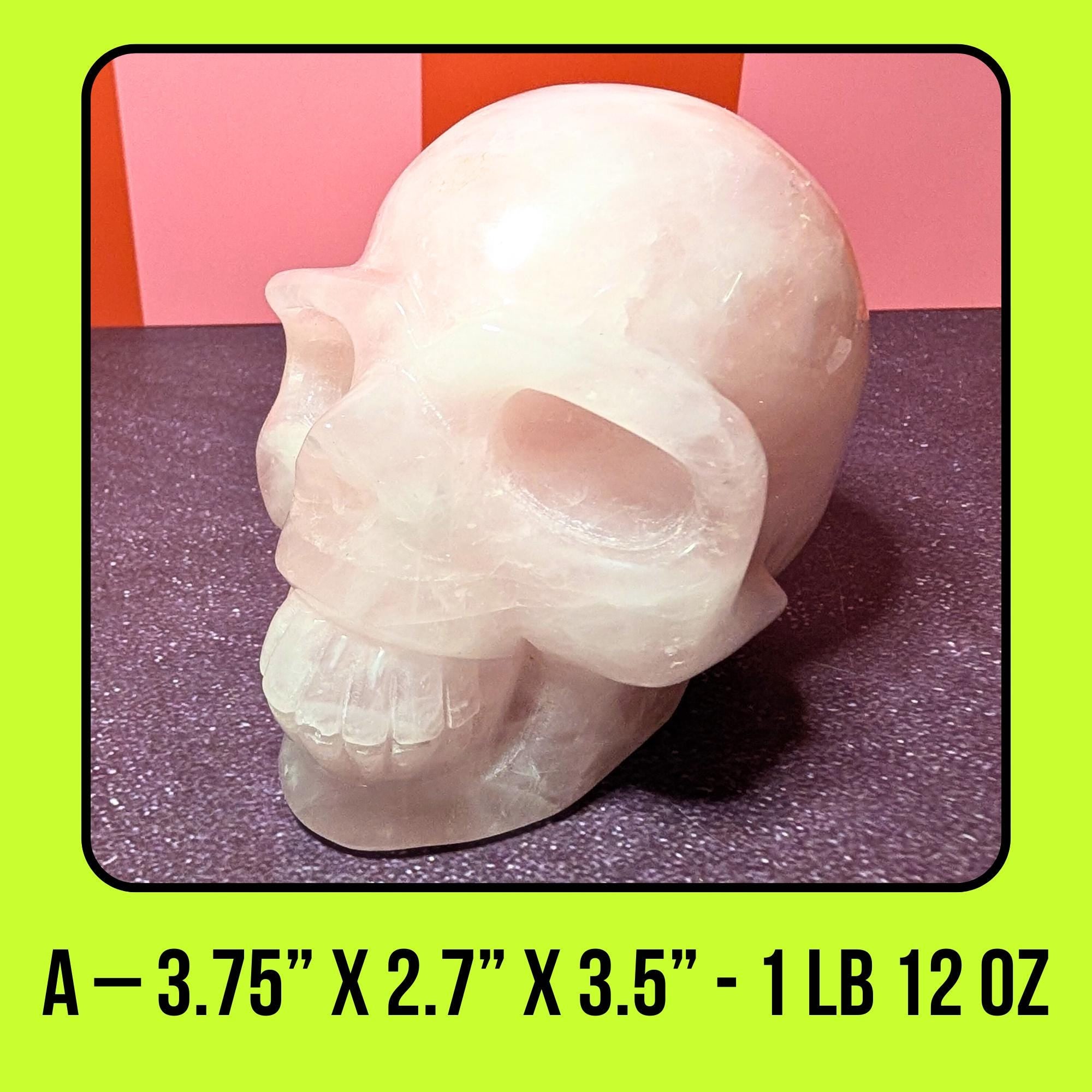 Rose Quartz Skull | Self Love & Emotional Healing Crystal • Heart Chakra • Choose Your Piece