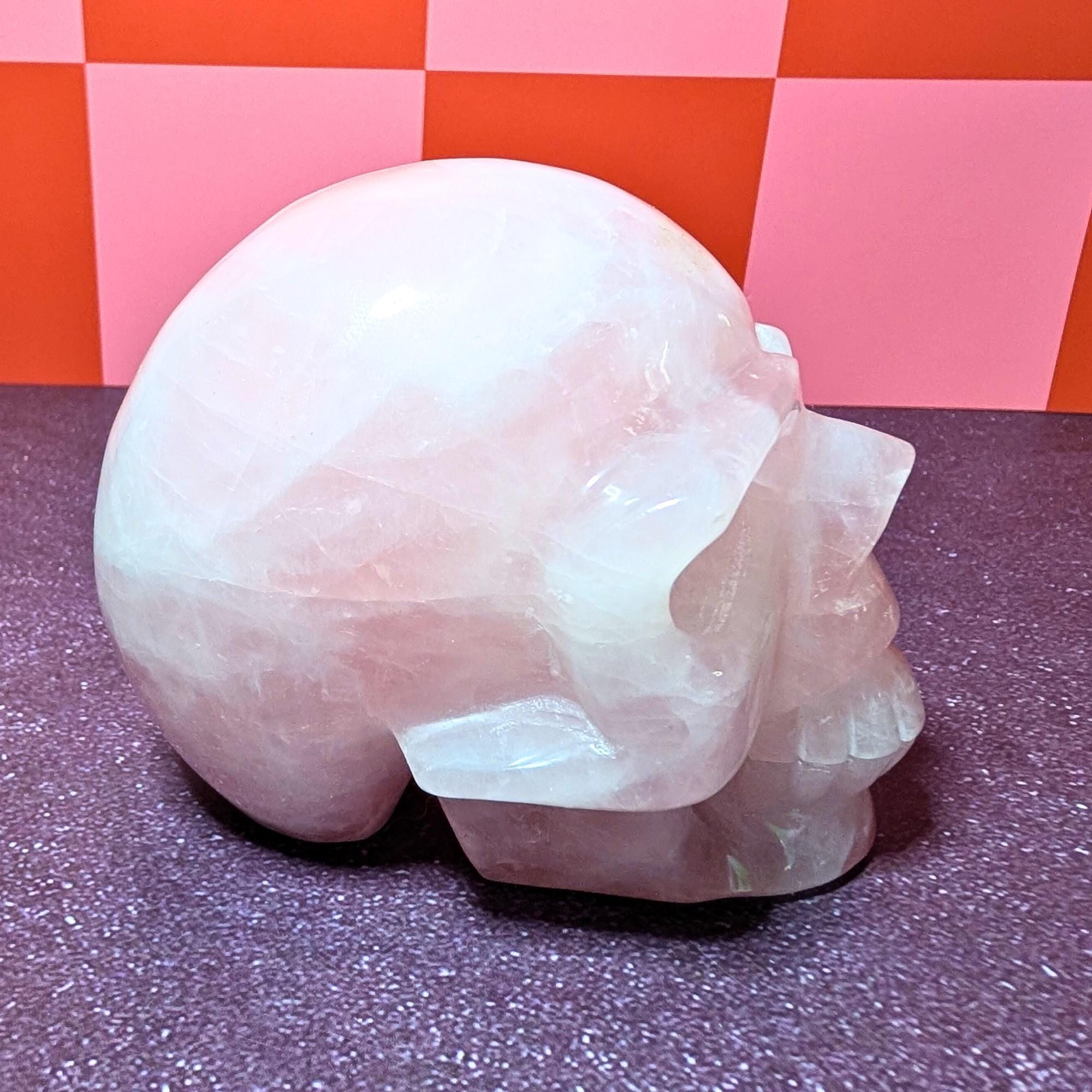 Rose Quartz Skull | Self Love & Emotional Healing Crystal • Heart Chakra • Choose Your Piece