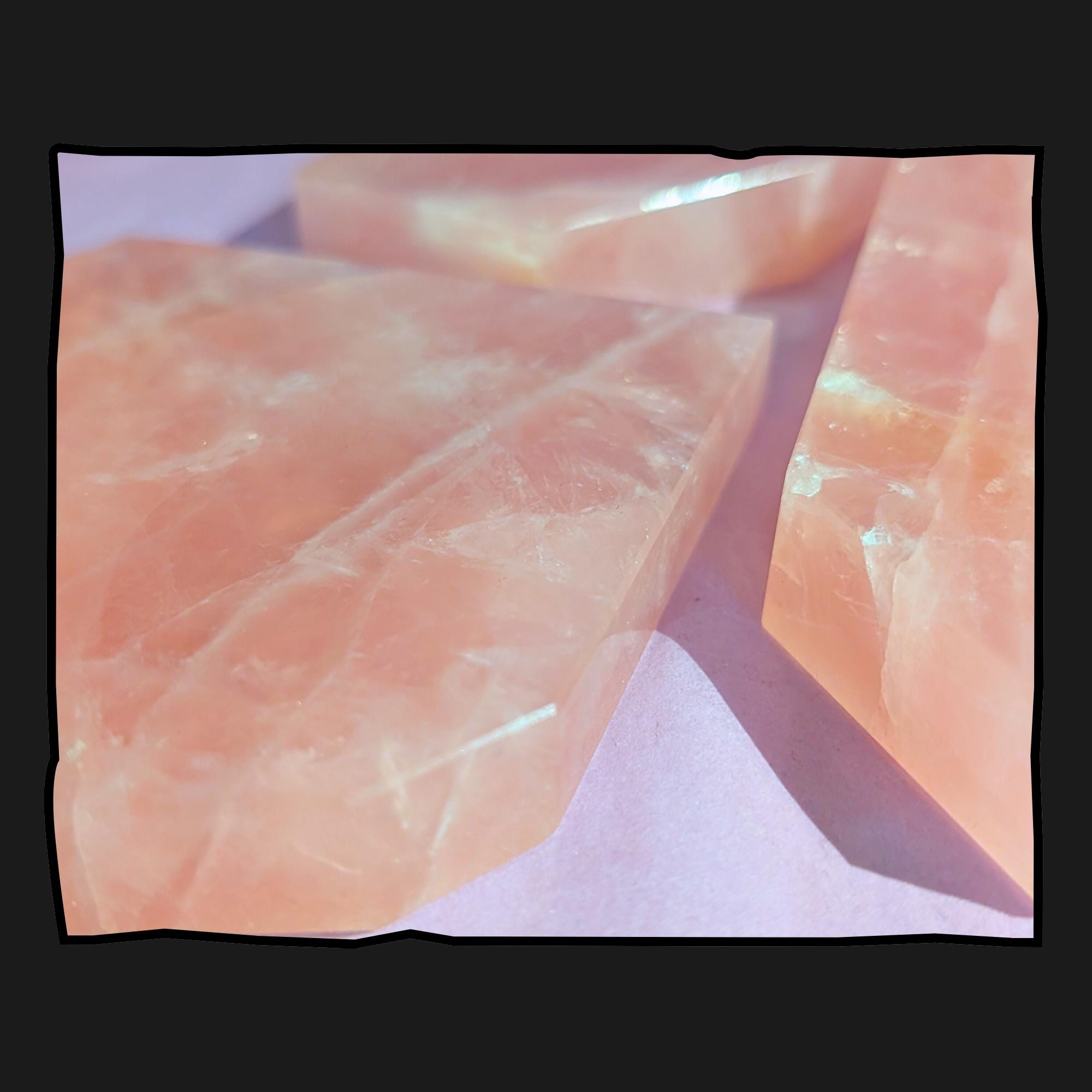 Rose Quartz Slab | Polished Heart Chakra Crystal • Self Love • Emotional Healing | Choose Your Piece