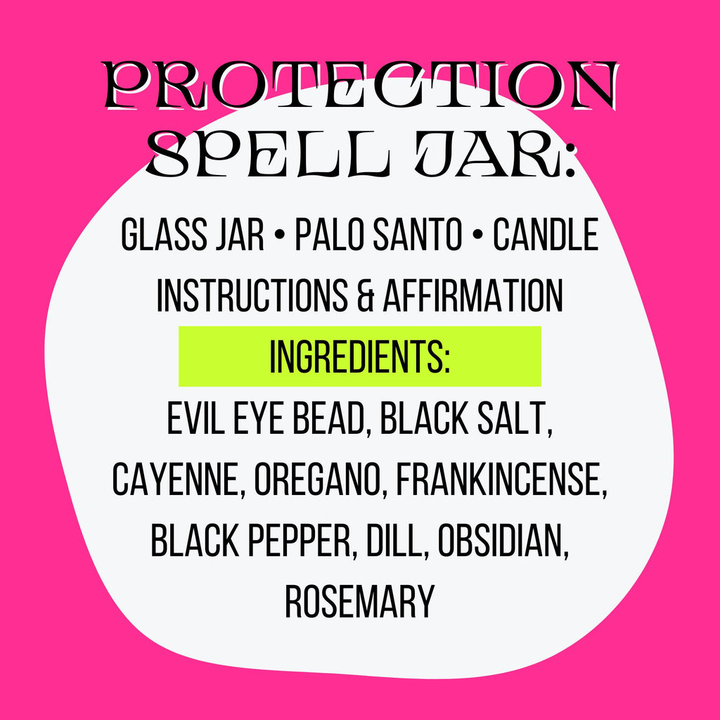 Protection Spell Jar Kit | Spiritual Protection Ritual | Witchcraft Supplies | Cleansing & Shielding Spell | Beginner Friendly