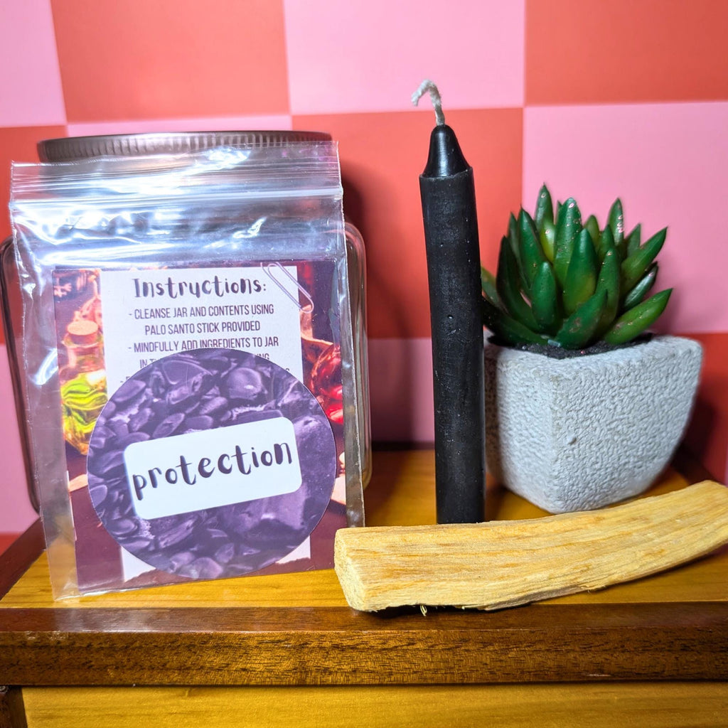 Protection Spell Jar Kit | Spiritual Protection Ritual | Witchcraft Supplies | Cleansing & Shielding Spell | Beginner Friendly