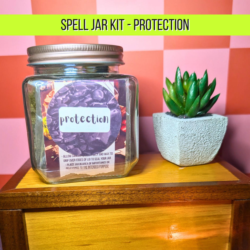 Protection Spell Jar Kit | Spiritual Protection Ritual | Witchcraft Supplies | Cleansing & Shielding Spell | Beginner Friendly