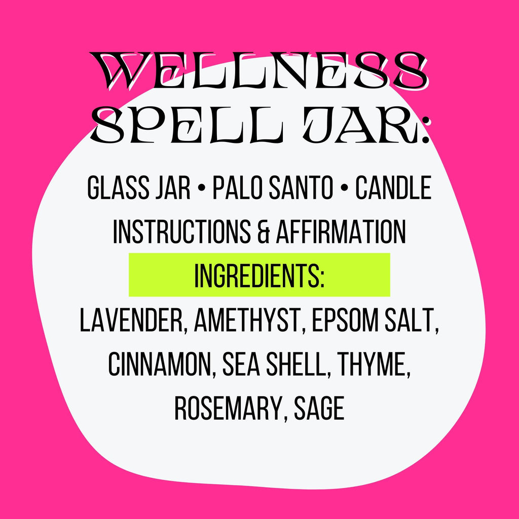 Wellness Spell Jar Kit | Healing & Balance Ritual | Calm Energy and Self Care Spell | Witchcraft Supplies | Beginner Friendly