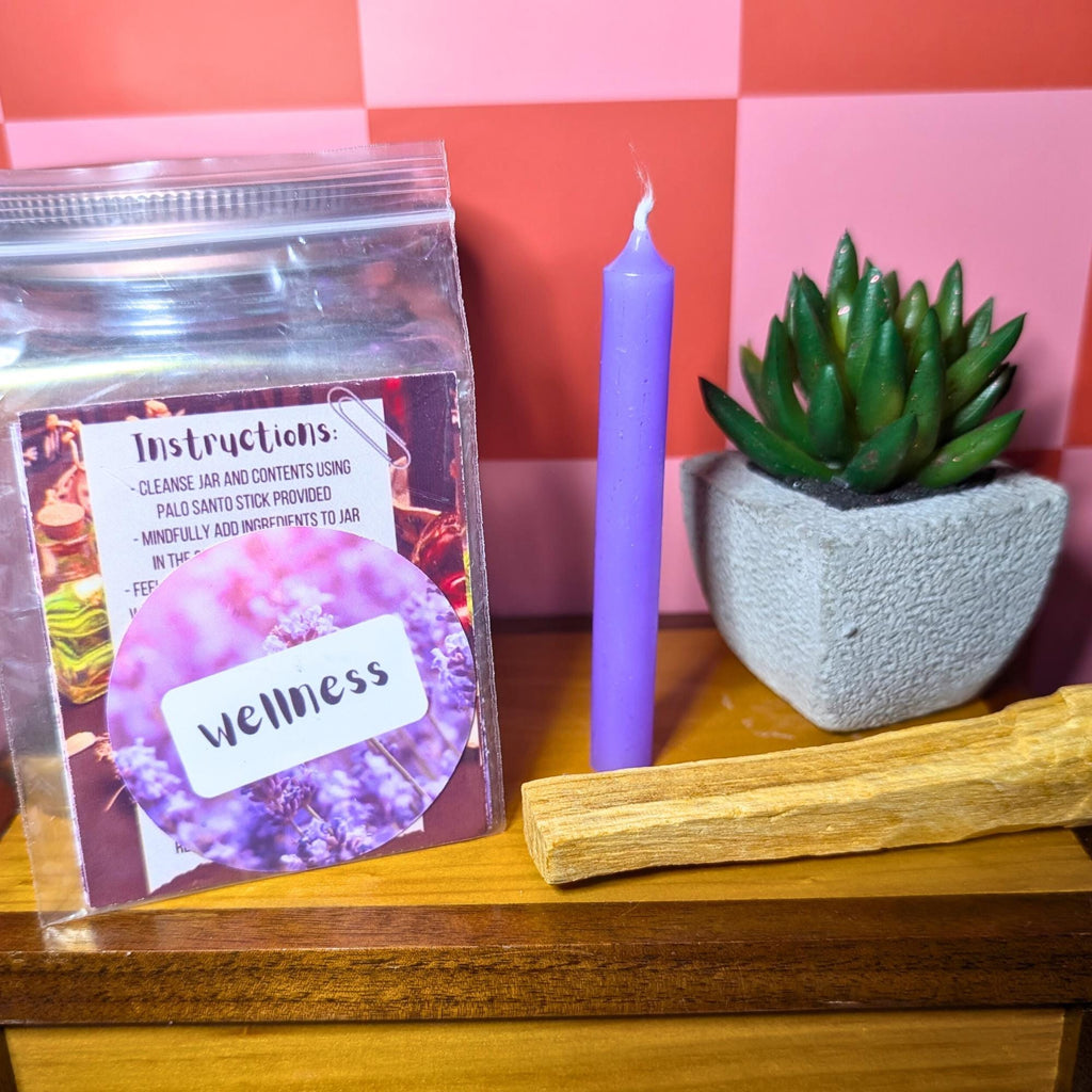 Wellness Spell Jar Kit | Healing & Balance Ritual | Calm Energy and Self Care Spell | Witchcraft Supplies | Beginner Friendly