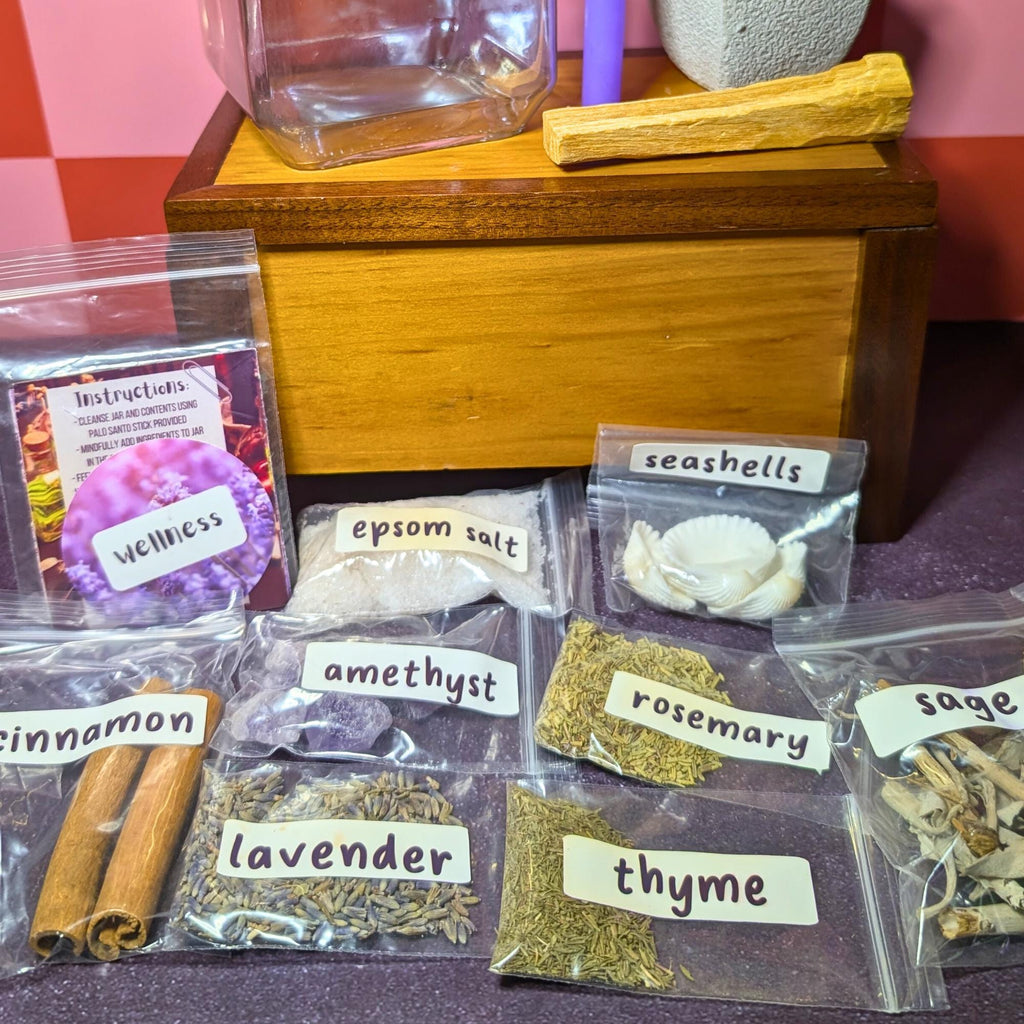 Wellness Spell Jar Kit | Healing & Balance Ritual | Calm Energy and Self Care Spell | Witchcraft Supplies | Beginner Friendly