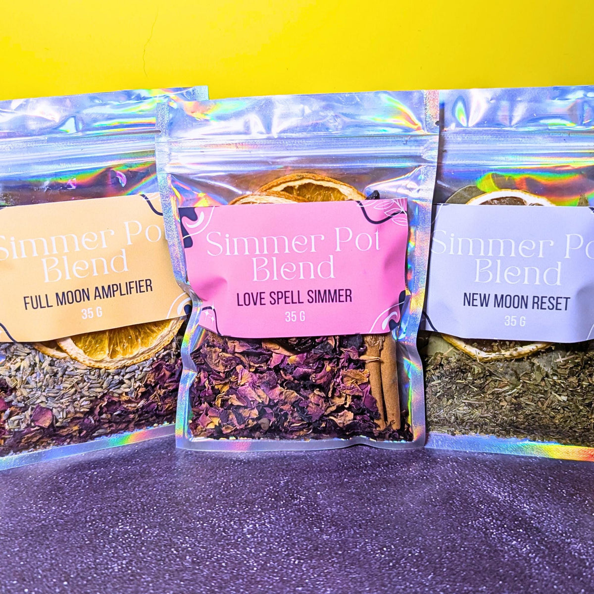 Simmer Pot Blends | Ritual Simmer Pot Kit | Choose Your Intention | Herbal Home Fragrance | Witchy Gift | 1 Pot Per Pouch