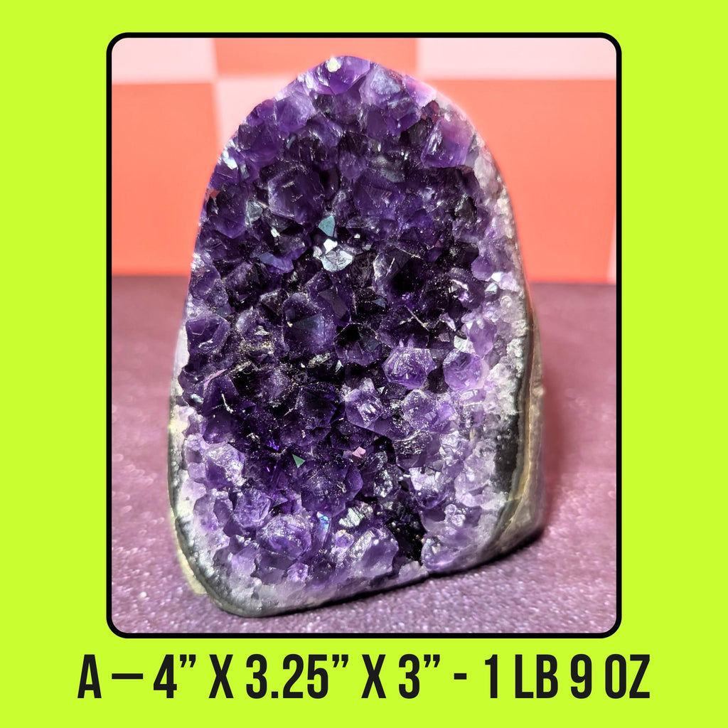 Large Smooth Amethyst Cluster | Polished Healing Crystal • Calm • Protection | Choose Your Piece