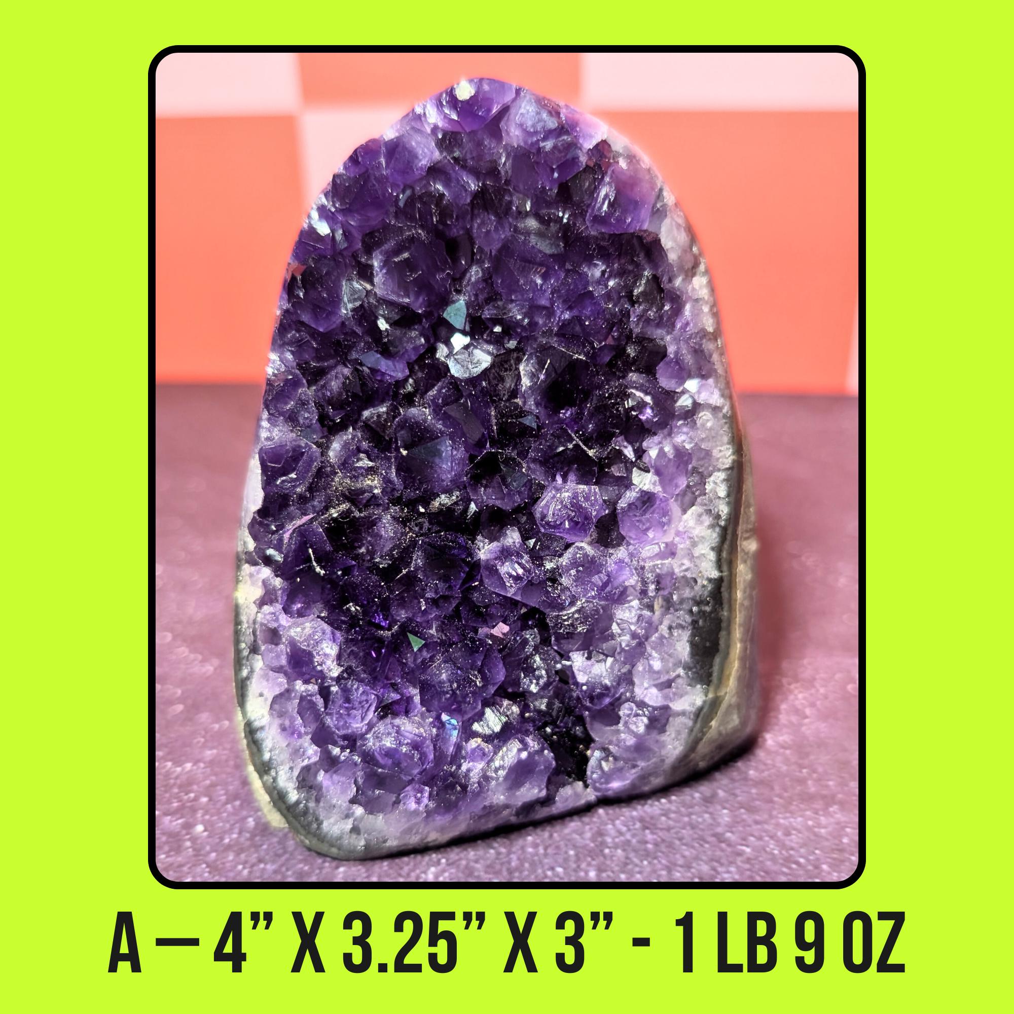 Large Smooth Amethyst Cluster | Polished Healing Crystal • Calm • Protection | Choose Your Piece