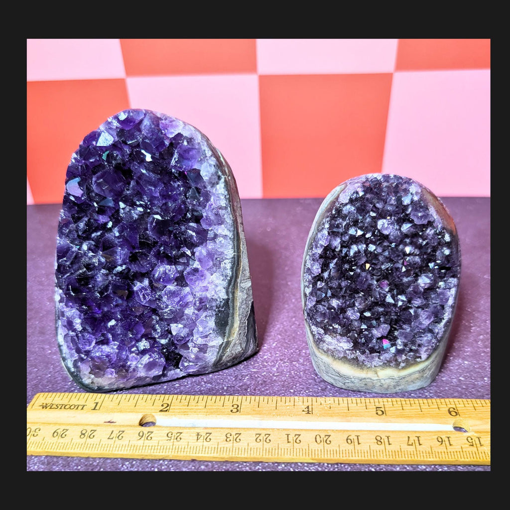 Large Smooth Amethyst Cluster | Polished Healing Crystal • Calm • Protection | Choose Your Piece