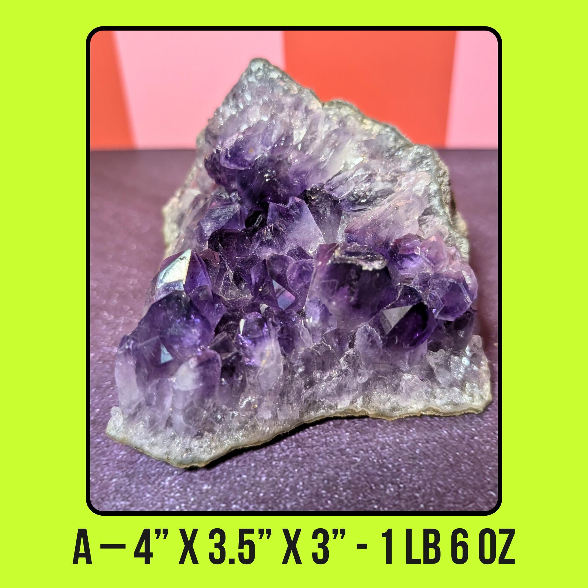 Large Raw Amethyst Cluster | Natural Healing Crystal • Protection • Calm Energy | Choose Your Piece