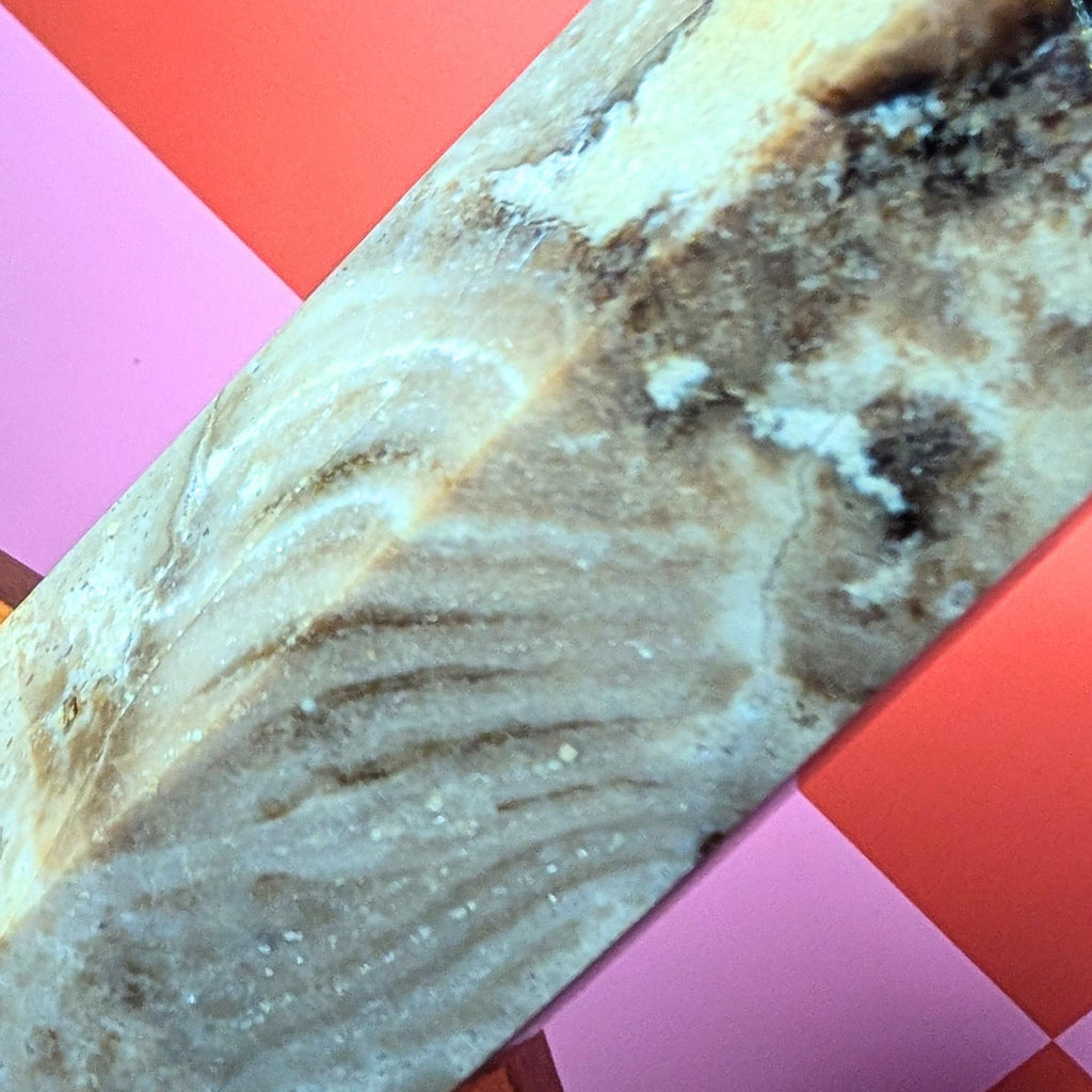 Large Chocolate Calcite Tower | Grounding Crystal Point • Emotional Balance • Stability Stone