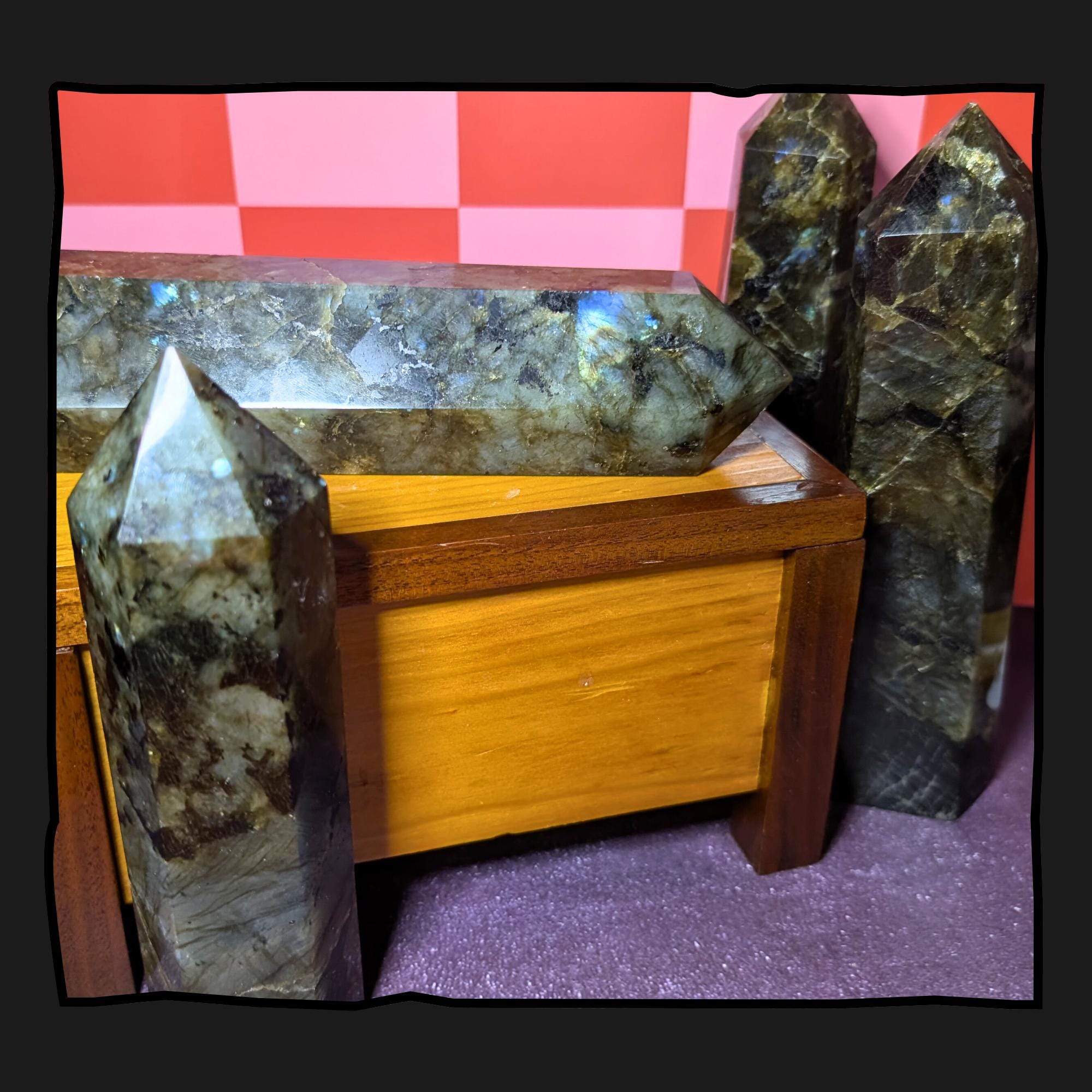 Large Labradorite Tower | Polished Crystal Point • Protection • Intuition | Choose Your Piece