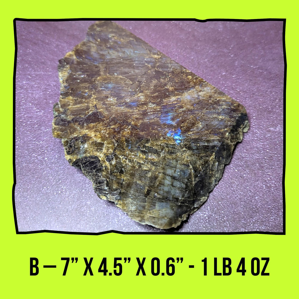 Labradorite Slab | Polished Crystal Display • Protection • Intuition | Choose Your Piece