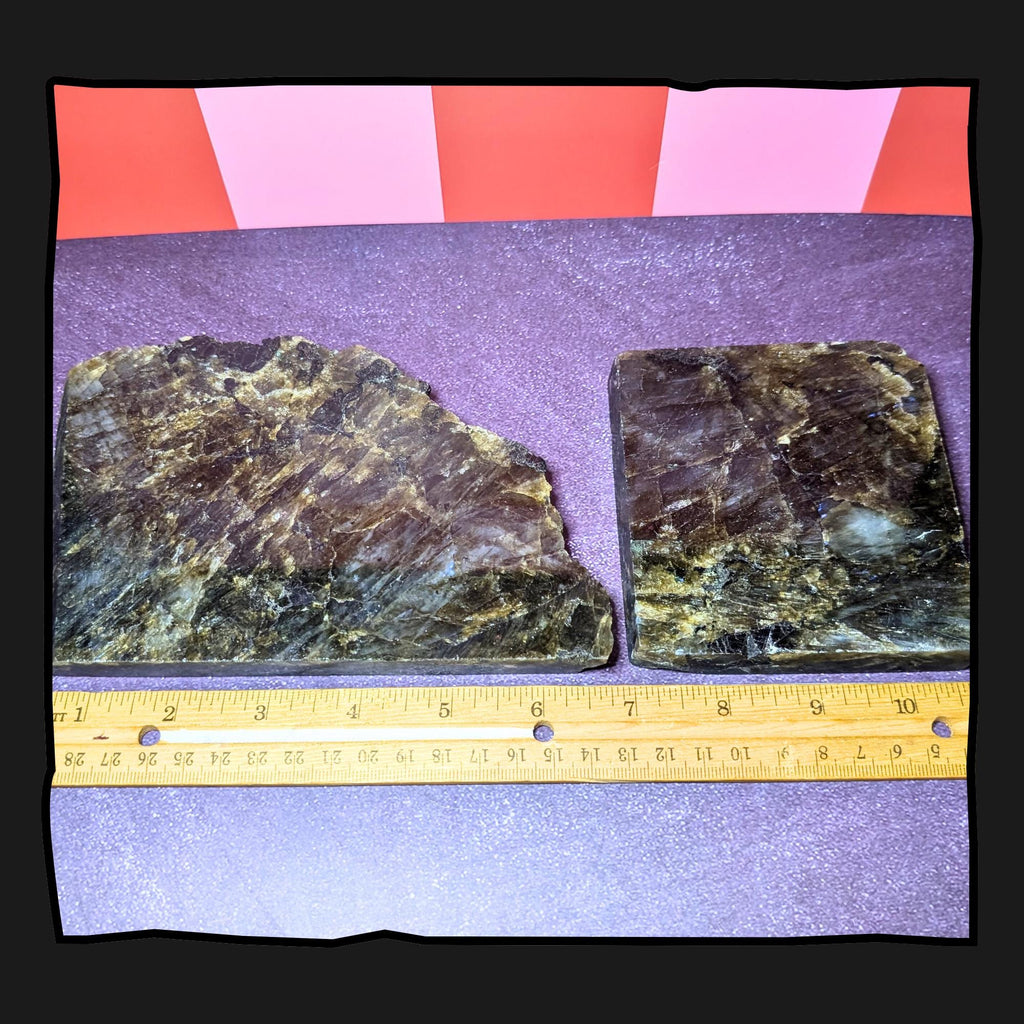 Labradorite Slab | Polished Crystal Display • Protection • Intuition | Choose Your Piece