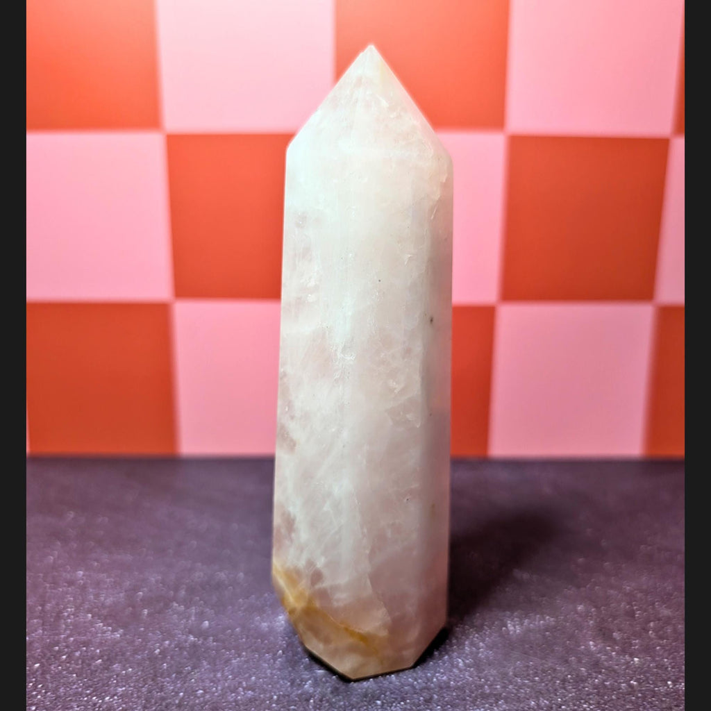 Large Rose Quartz Tower | Self Love Crystal • Emotional Healing • Heart Chakra Stone