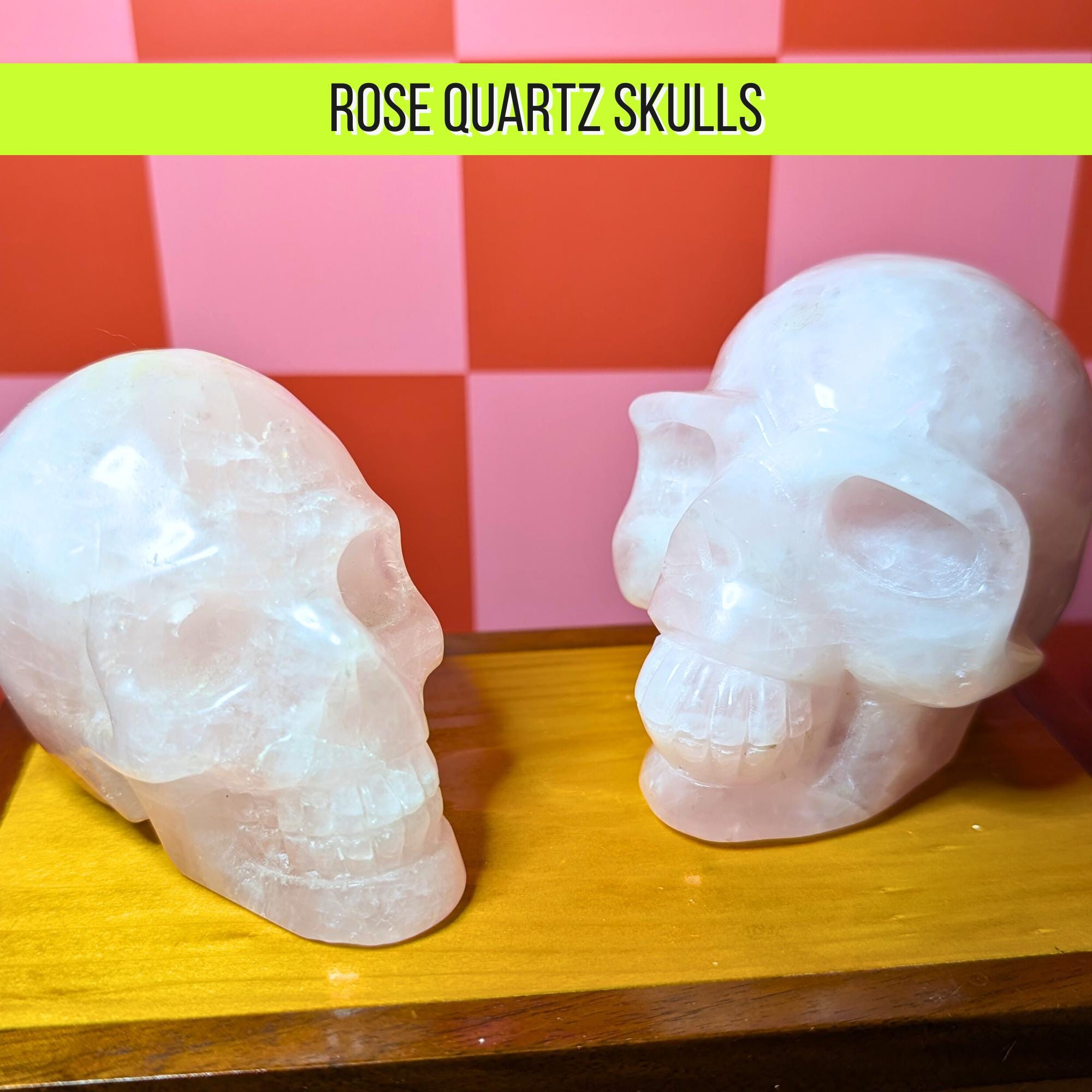 Rose Quartz Skull | Self Love & Emotional Healing Crystal • Heart Chakra • Choose Your Piece