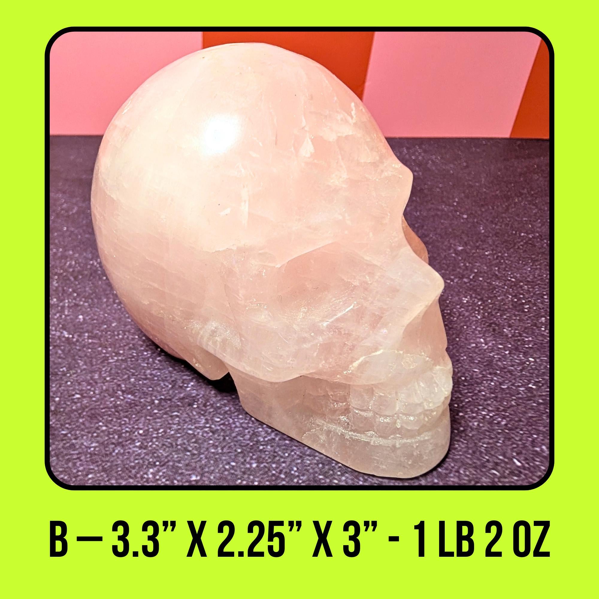 Rose Quartz Skull | Self Love & Emotional Healing Crystal • Heart Chakra • Choose Your Piece