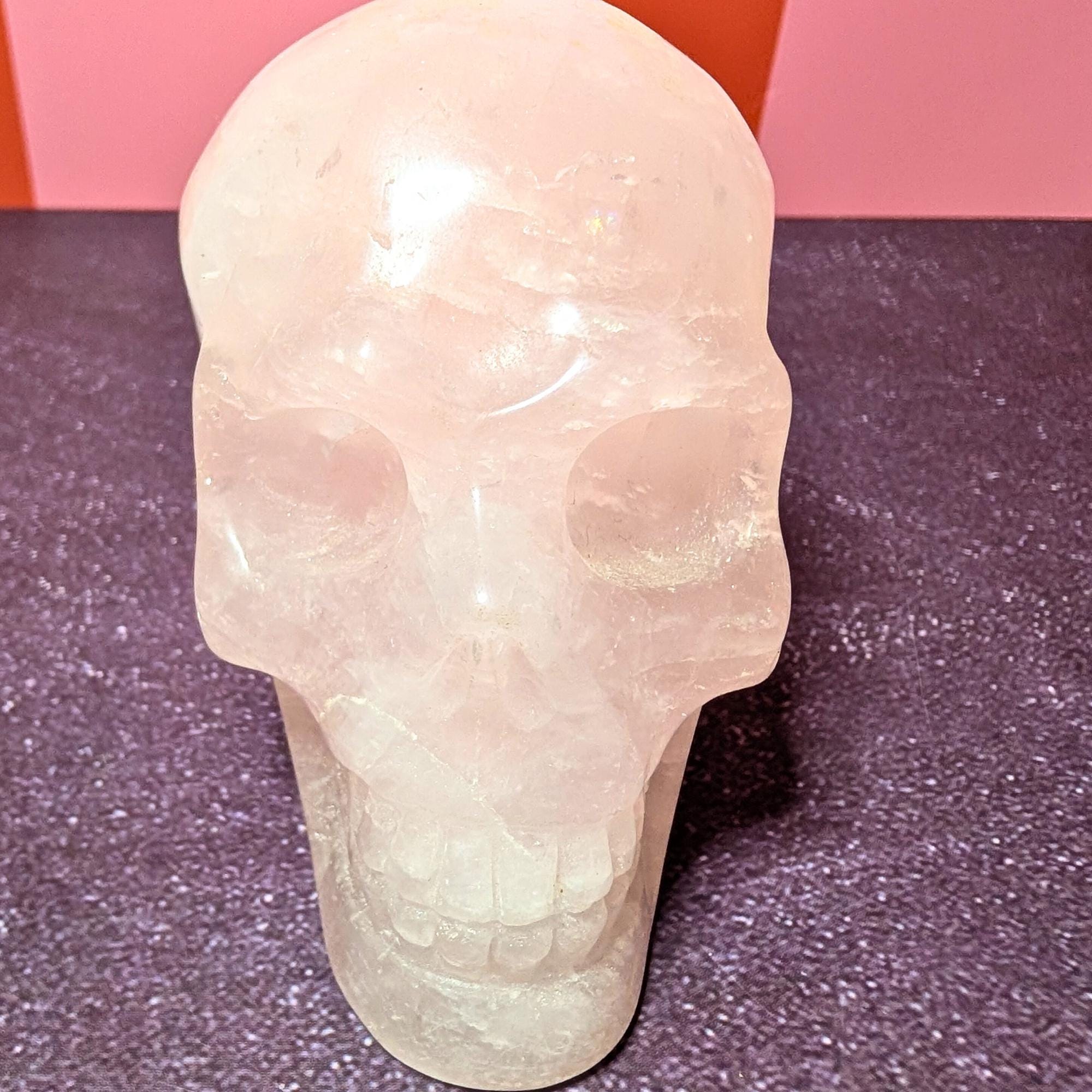Rose Quartz Skull | Self Love & Emotional Healing Crystal • Heart Chakra • Choose Your Piece